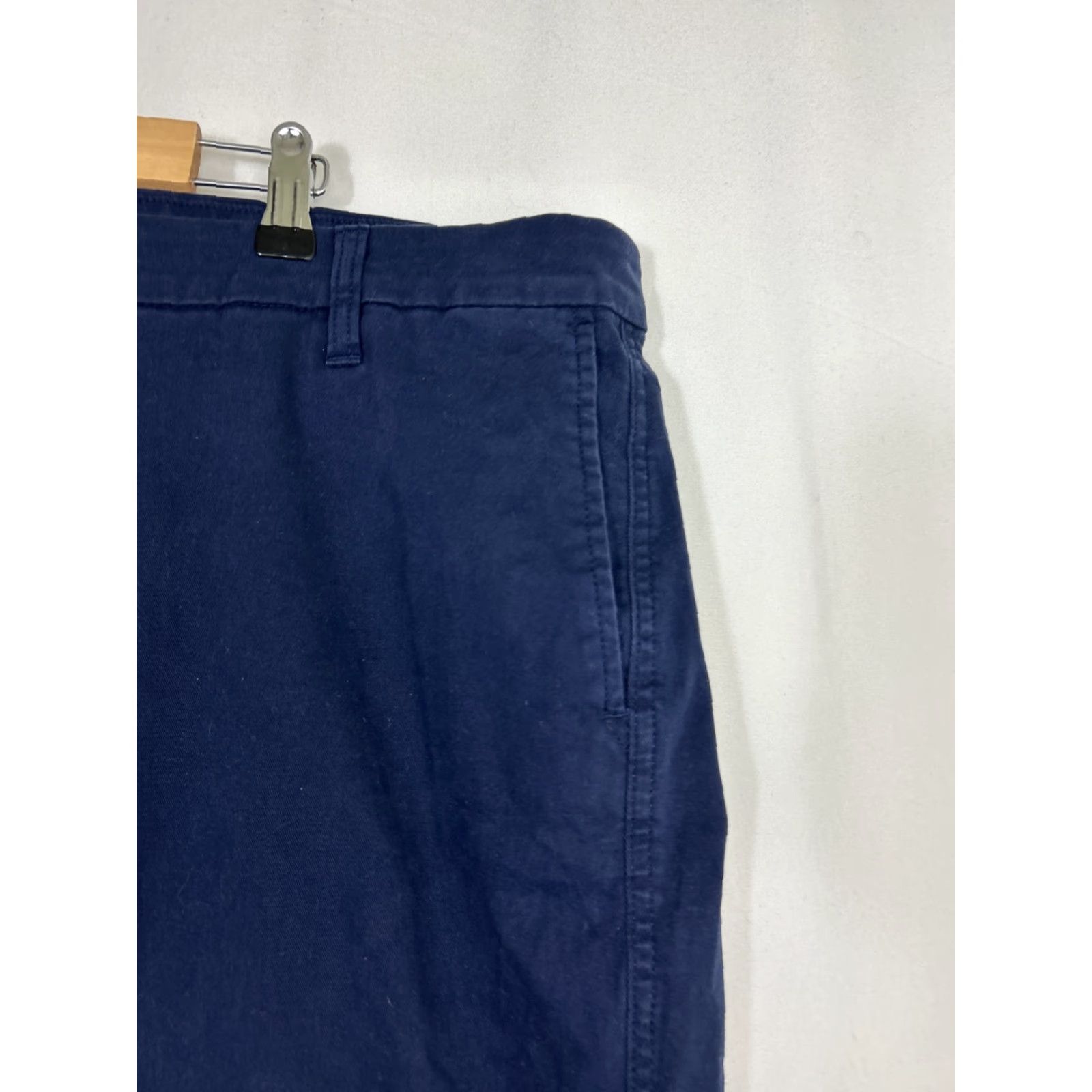 J.Crew J.CREW Womens Chino Pants Navy 22 High Rise Girlfriend Blue Cotton Blend Shirt? Size ONE SIZE - 5 Thumbnail