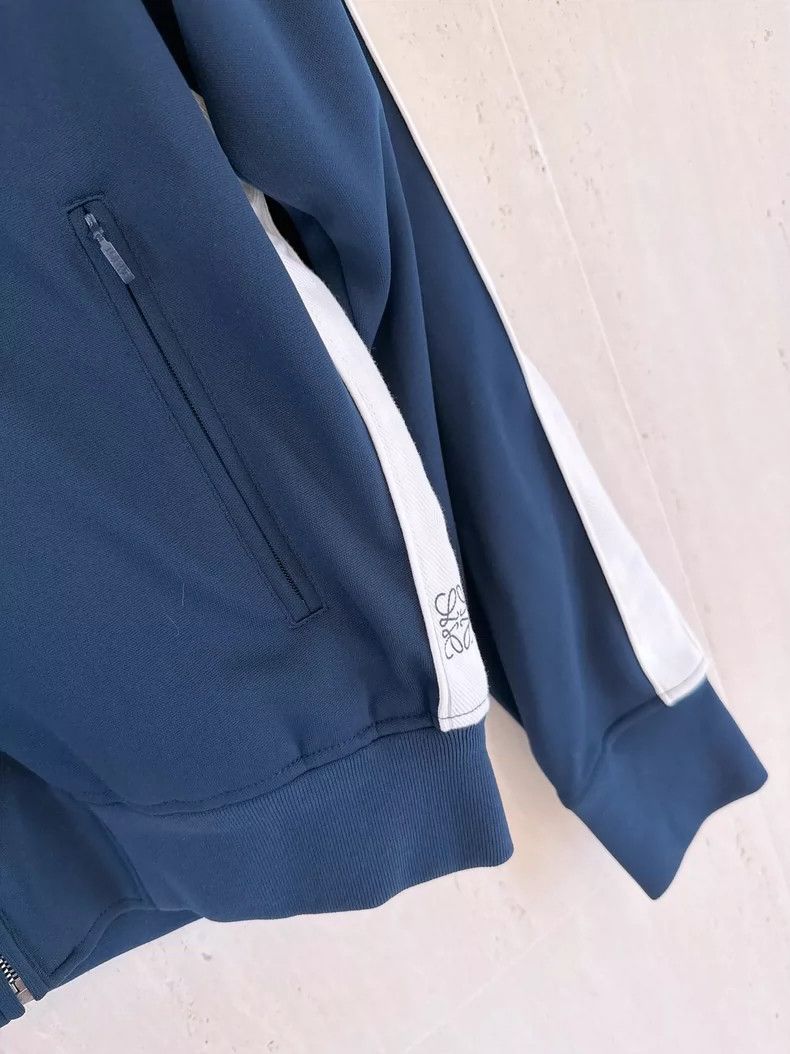 Loewe LOEWE Navy blue high collar sportswear jacket Size XS / US 0-2 / IT 36-38 - 4 Thumbnail