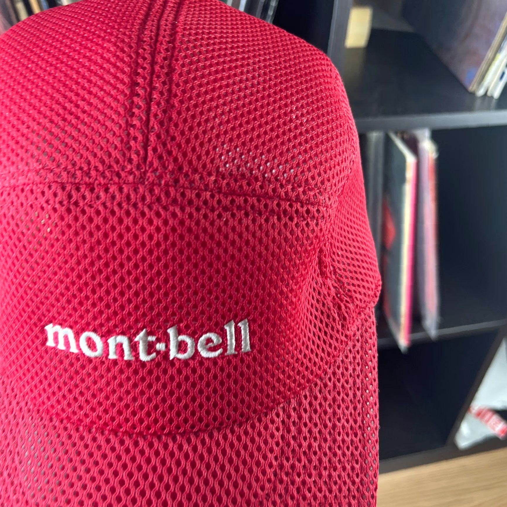 Montbell VINTAGE Montbell Hat Baseball Cap One Size Men Red Outdoor Adjustable Nylon Christmas? Size ONE SIZE - 2 Thumbnail