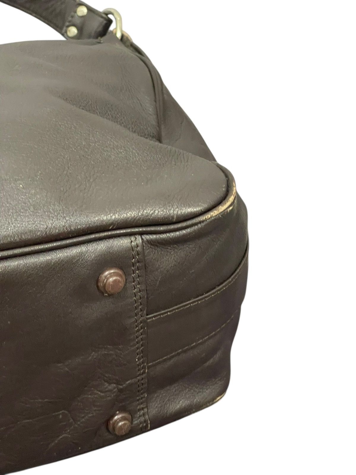 Genuine Leather Full Leather Vtg Unknown Travel Bag prada julius amiri 8🟩 Size ONE SIZE - 15 Thumbnail