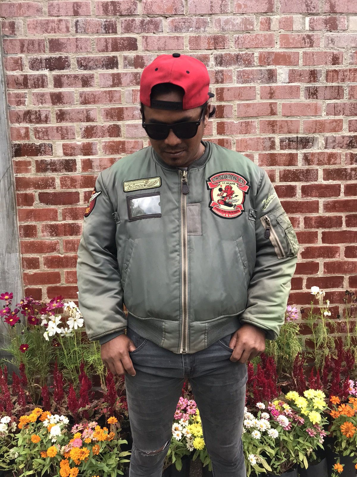 Tedman × Vintage Vintage Ted Man Embroidery Green Army Jacket Size US L / EU 52-54 / 3 - 20 Thumbnail