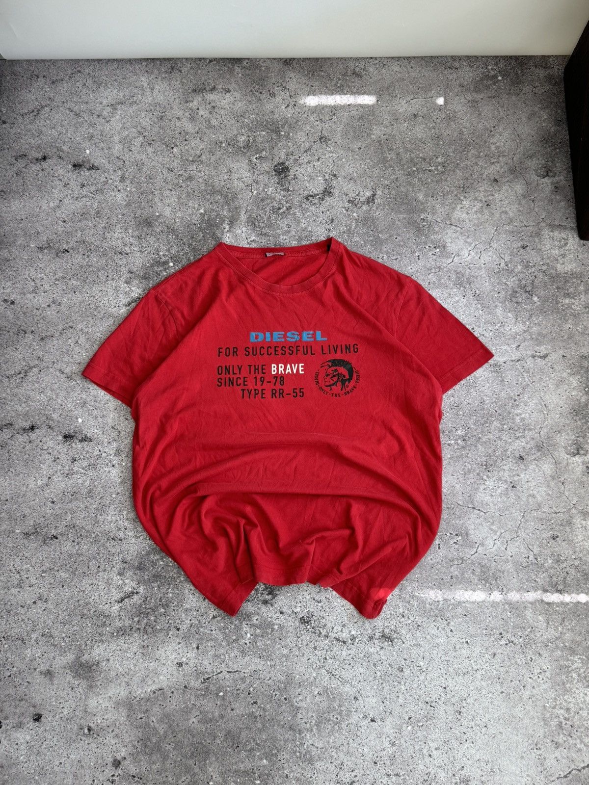 Diesel × Vintage Vintage Diesel Y2K big logo faded t-shirt Size US XL / EU 56 / 4 - 1 Thumbnail