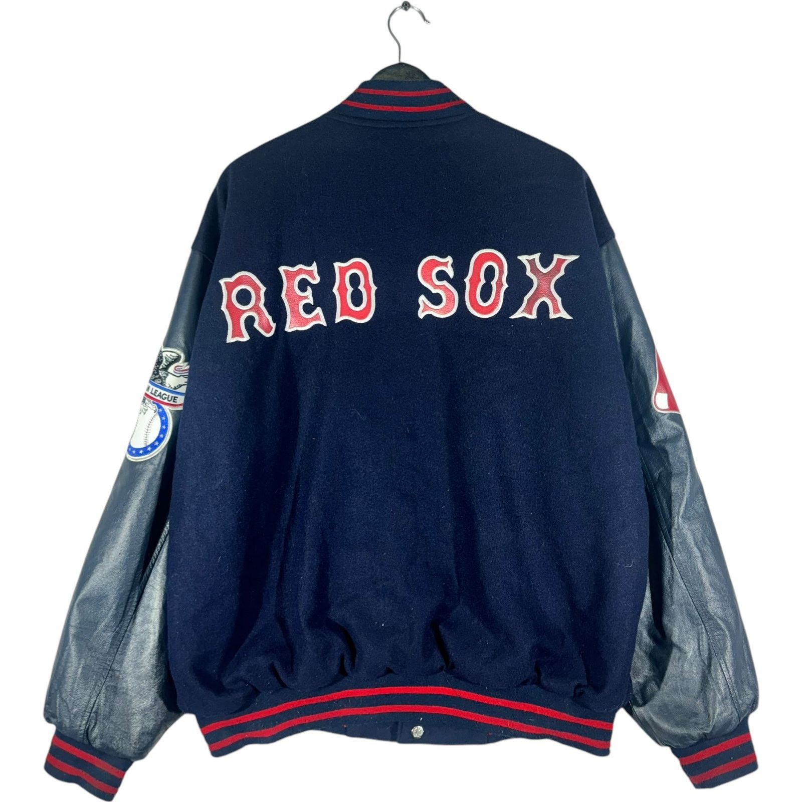 JH Design Vintage Boston Red Sox Reversible Varsity Jacket Size US XL / EU 56 / 4 - 5 Thumbnail