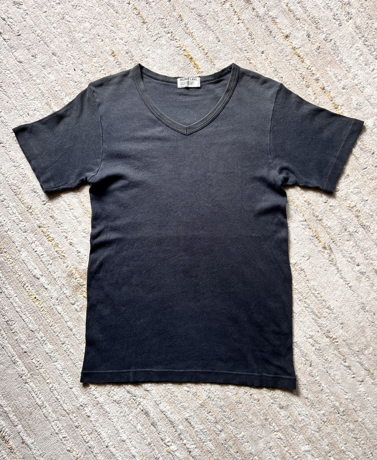 SS98 Helmut Lang Archive Made in Japan Plain Vneck Tshirt