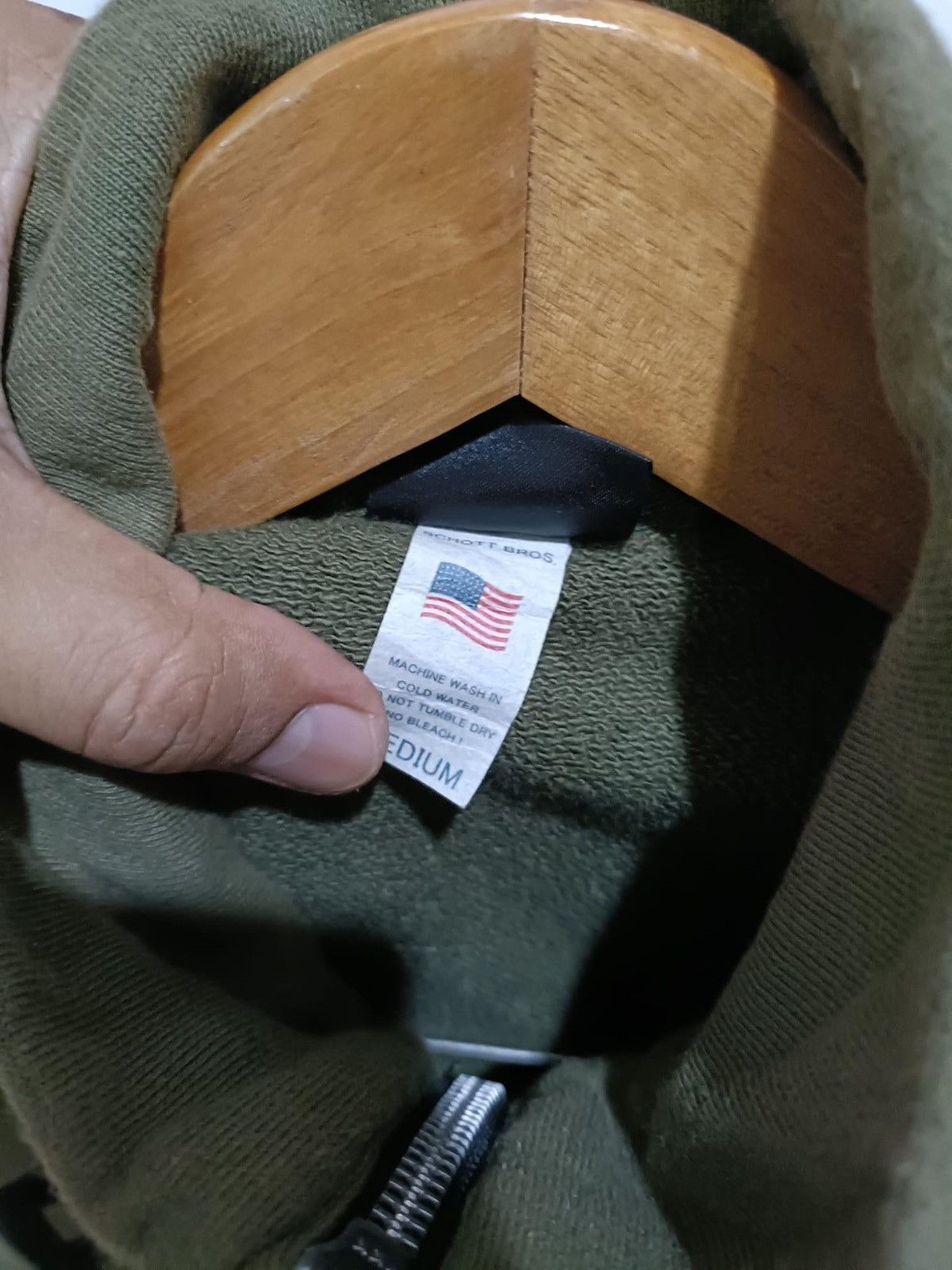 Japanese Brand × Schott SCHOTT ZIP UP SWEAT BINDER Motorcyle Size US M / EU 48-50 / 2 - 4 Thumbnail