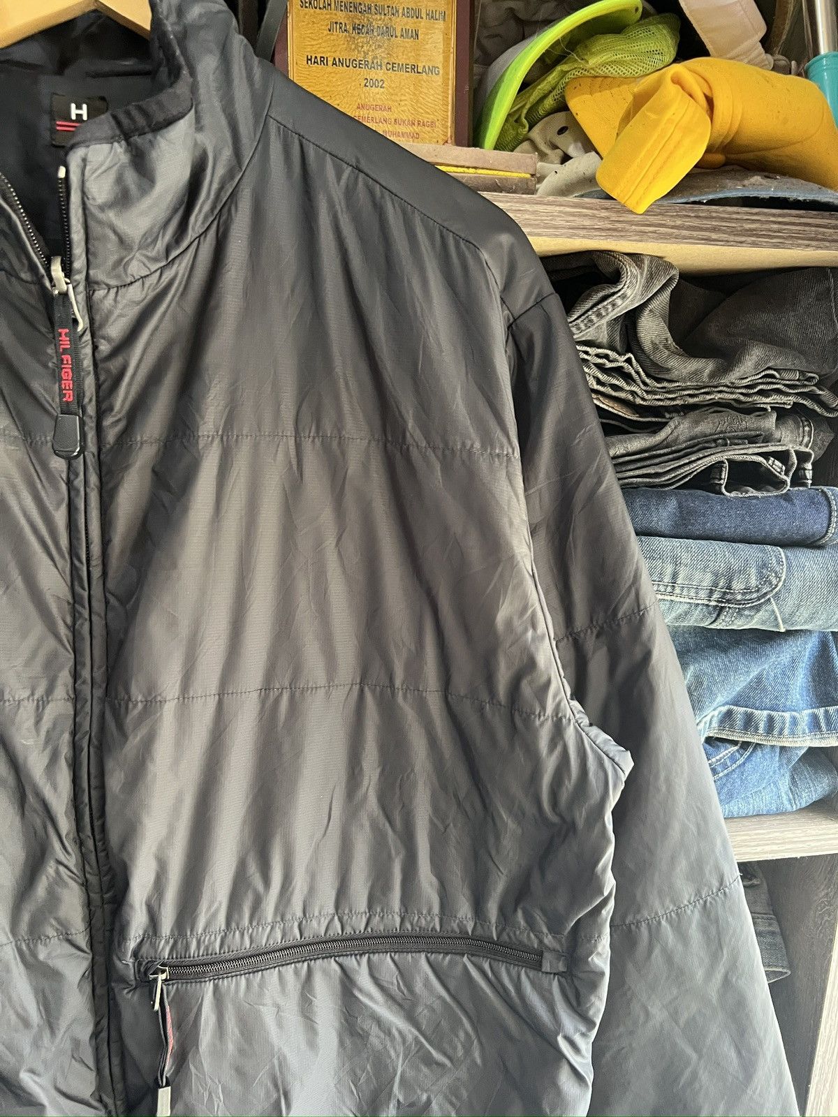 Tommy Hilfiger 🔥Reversible Tommy Hilfiger Zipper Jacket Size US L / EU 52-54 / 3 - 8 Thumbnail