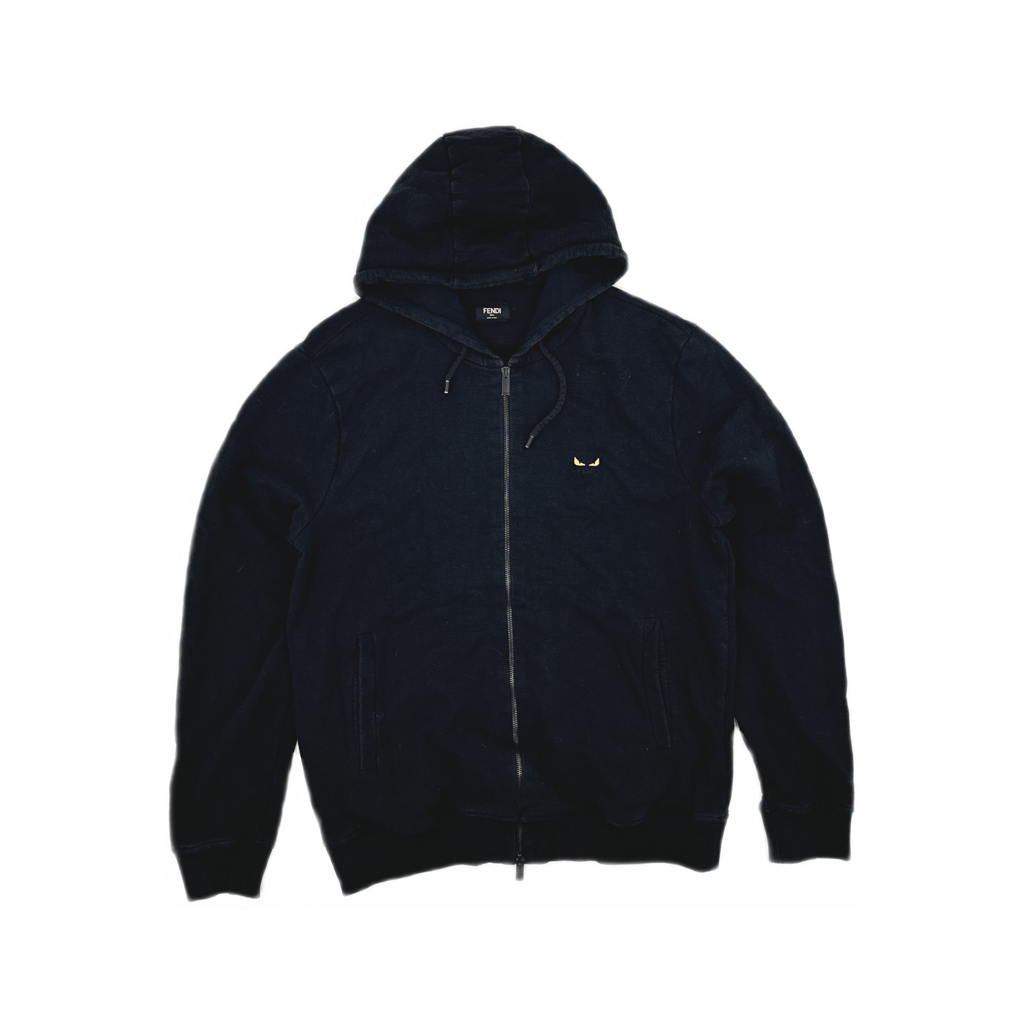 Fendi Fendi Logo Zip Up Hoodie Size L Size US L / EU 52-54 / 3 - 1 Thumbnail