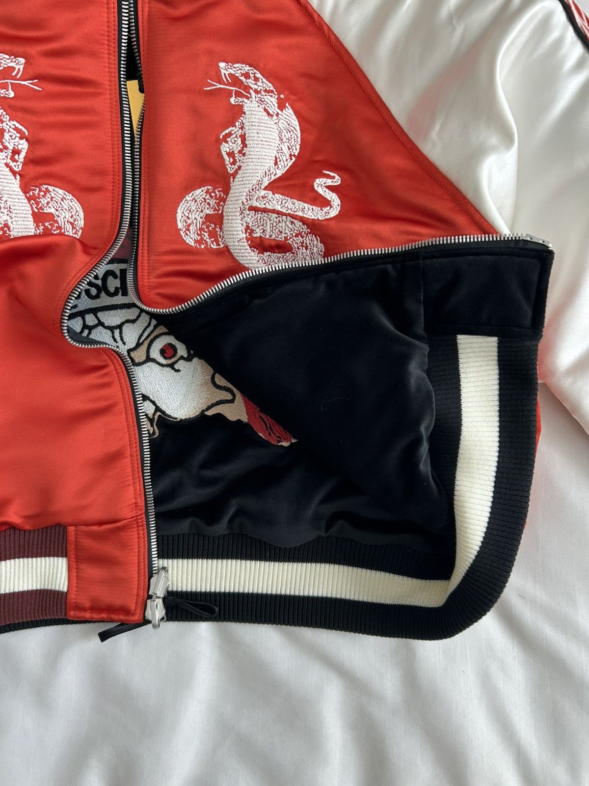 Rhude Rhude Souvenir Reversible Jacket Embroider Tiger Snake Skull Size US M / EU 48-50 / 2 - 9 Thumbnail