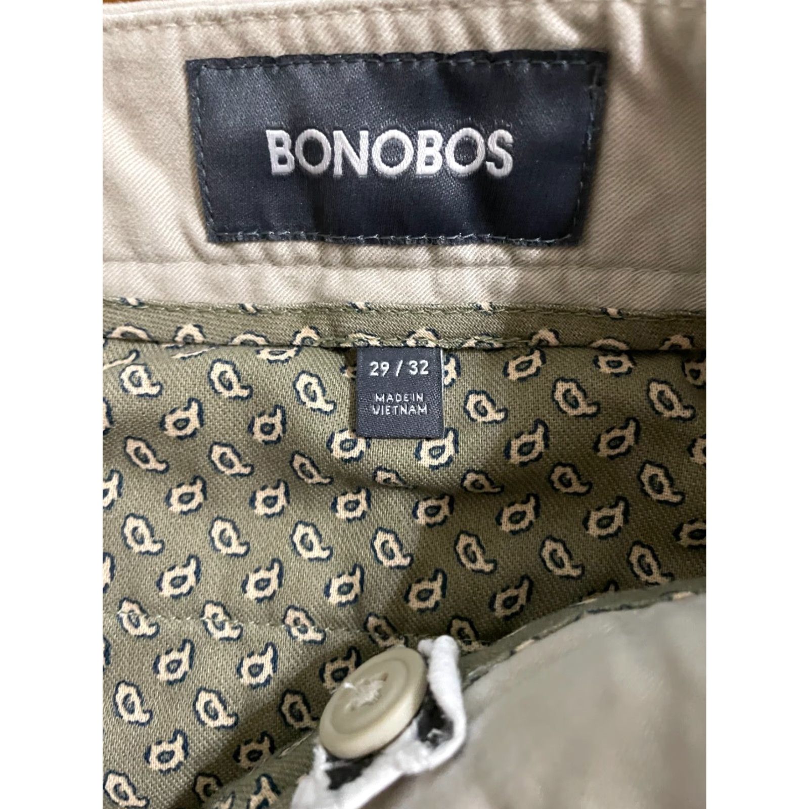 Bonobos Bonobos Men's Tan Tailored Chino Pants 29x32 Size US 32 / EU 48 - 3 Thumbnail