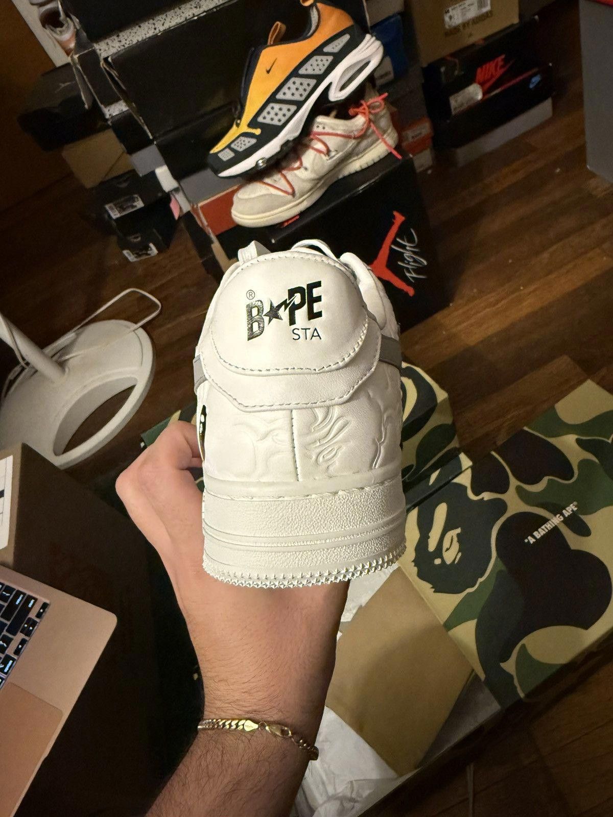 Bape White Bapestas size 8 Size US 12 / EU 45 - 6 Thumbnail