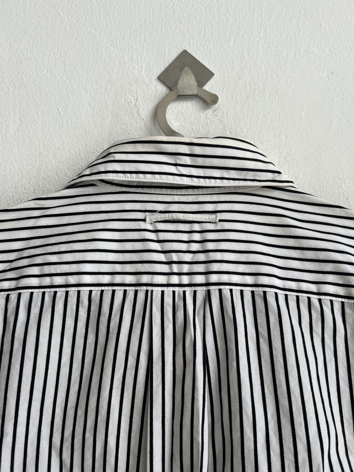 Jean Paul Gaultier 90s Jean Paul Gaultier Gentleman Cut Pinstriped Button Shirt Size US M / EU 48-50 / 2 - 6 Thumbnail