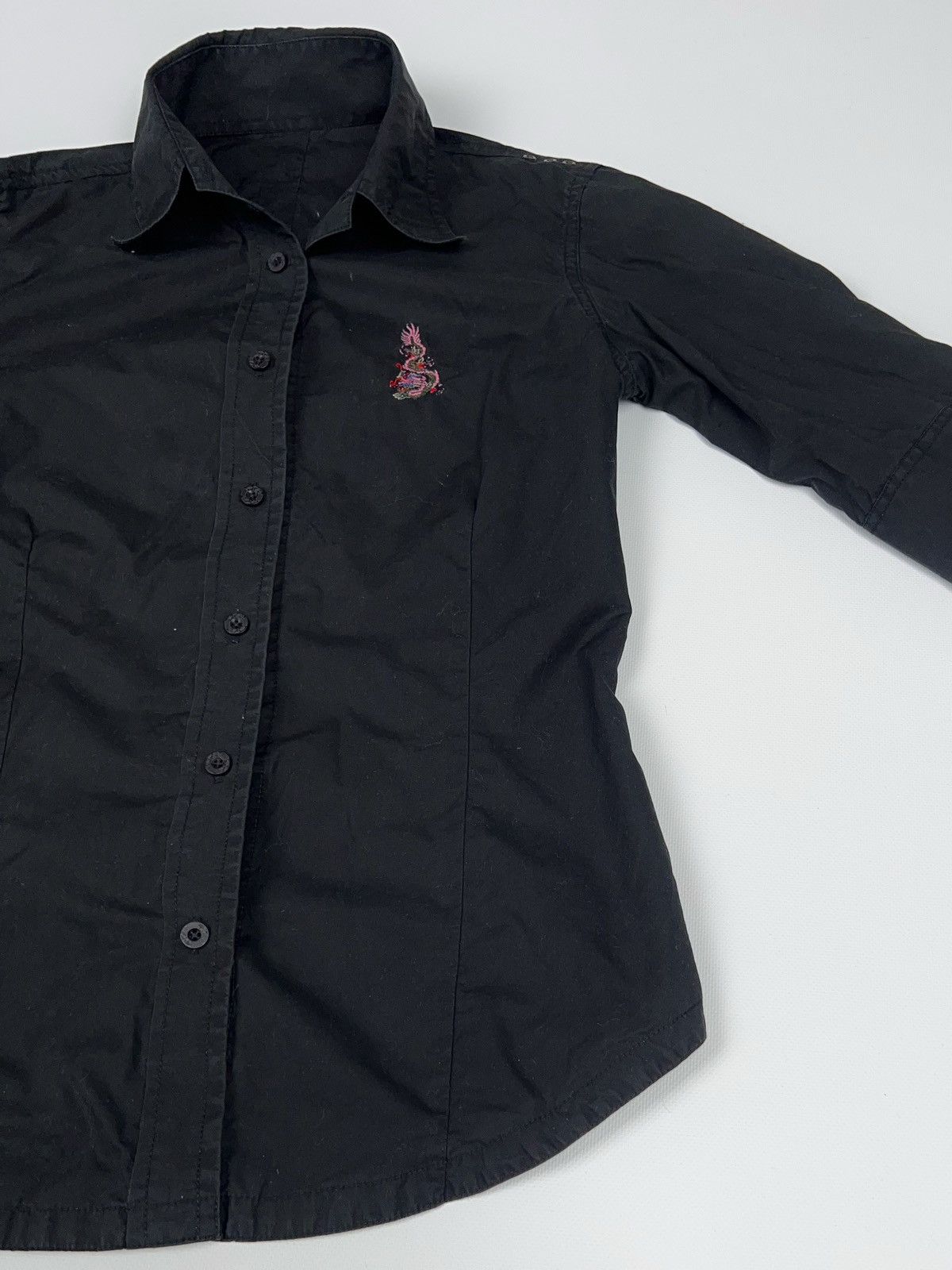 Maharishi Maharishi Black Zyar Shirt Dragon Short Sleeve Size M / US 6-8 / IT 42-44 - 8 Thumbnail
