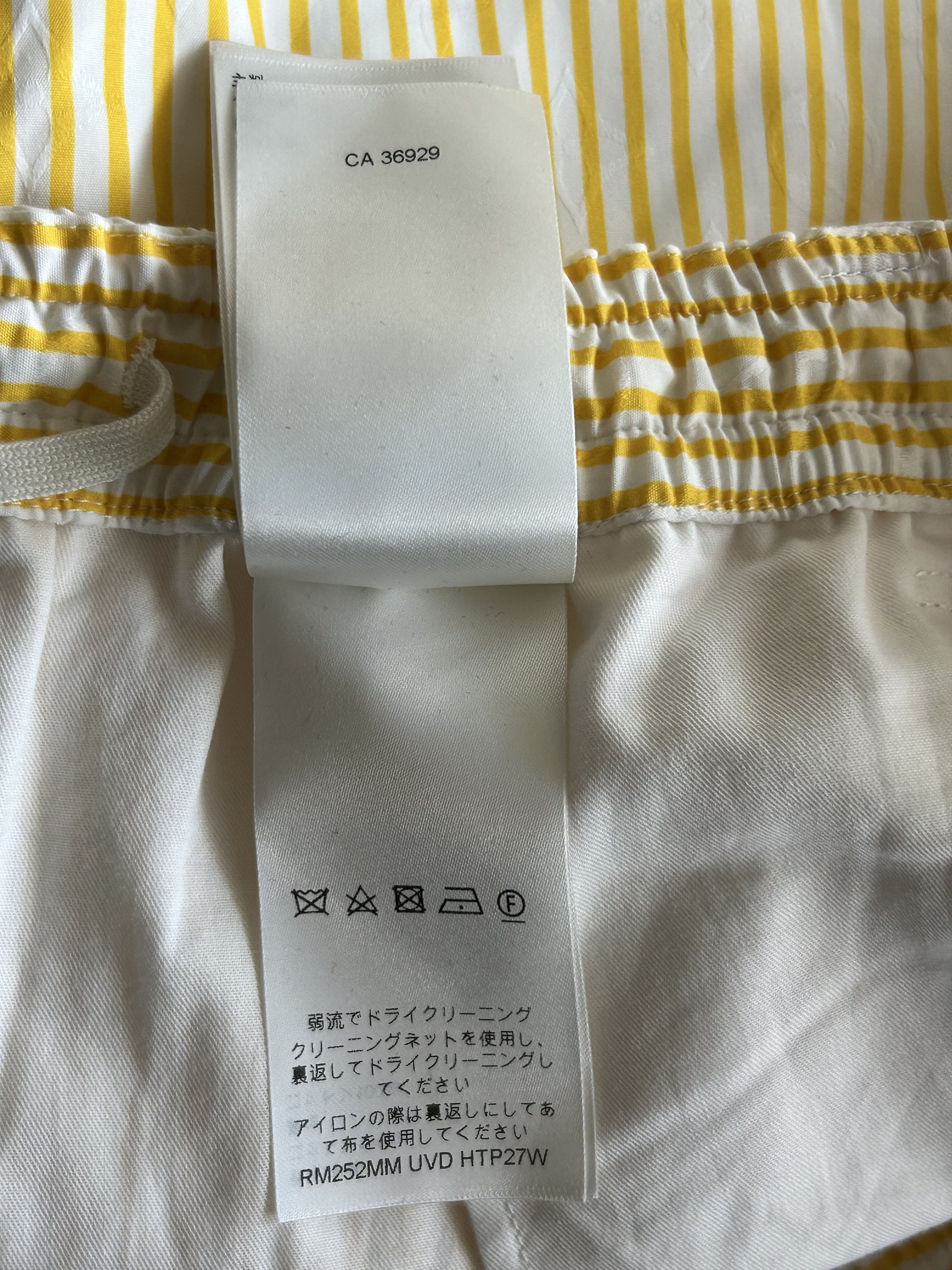 Louis Vuitton Louis Vuitton Yellow & White Striped Monogram Pants Size US 42 / EU 58 - 7 Thumbnail