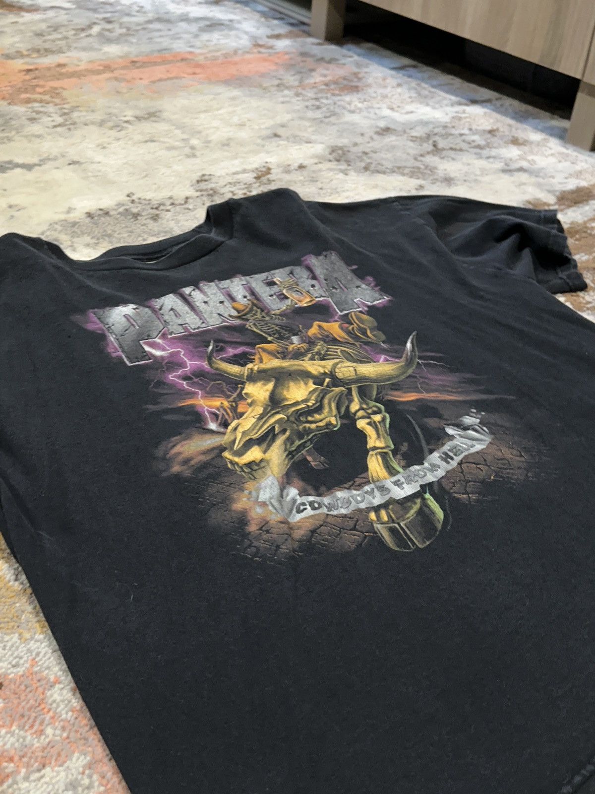 Band Tees × Vintage Vintage Pantera Cowboys From Hell T-Shirt Size US XL / EU 56 / 4 - 2 Thumbnail