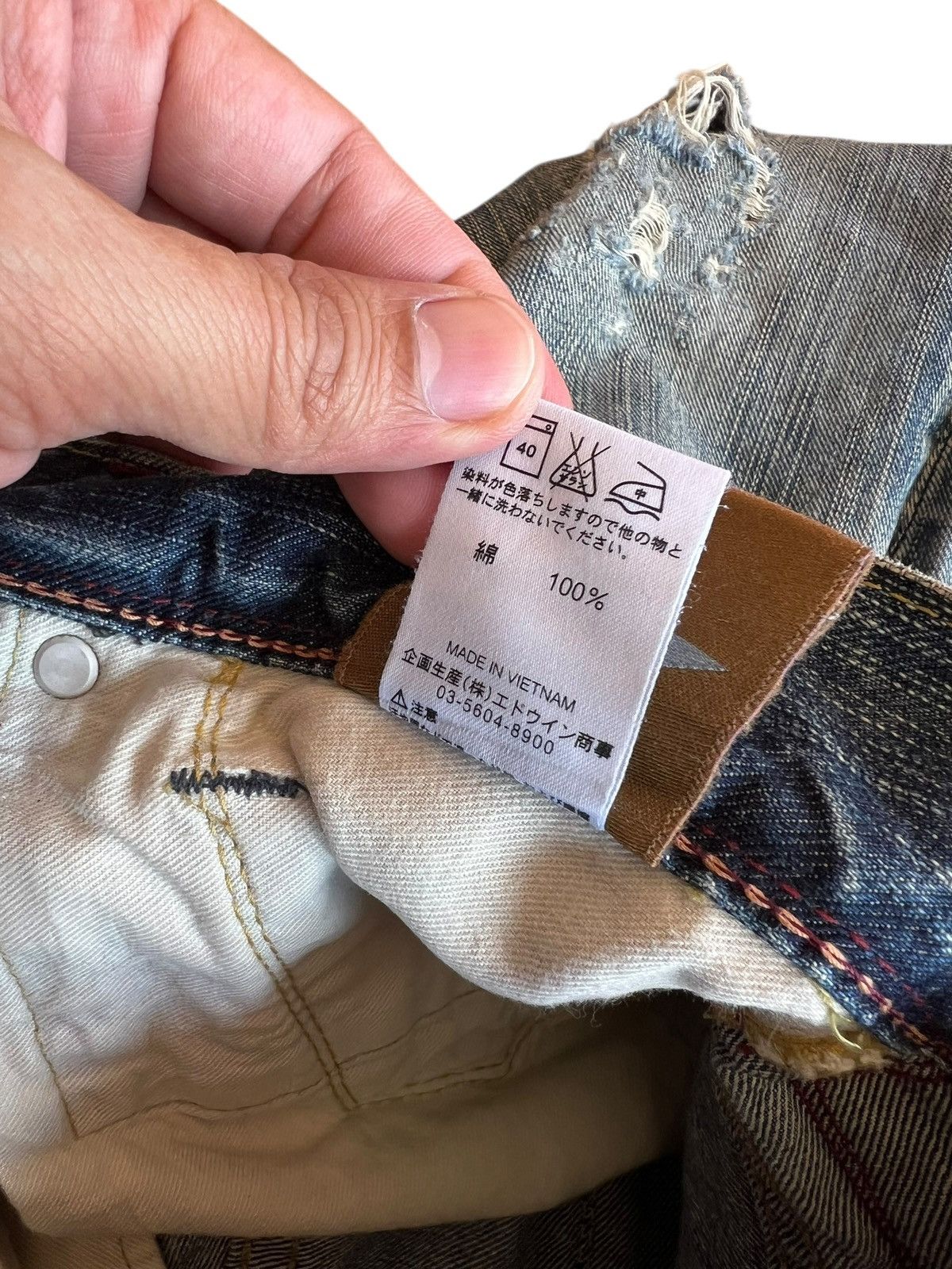 Japanese Brand Vintage Liberto XXX Distressed Flare Mudwash Jean Size US 28 / EU 44 - 20 Thumbnail