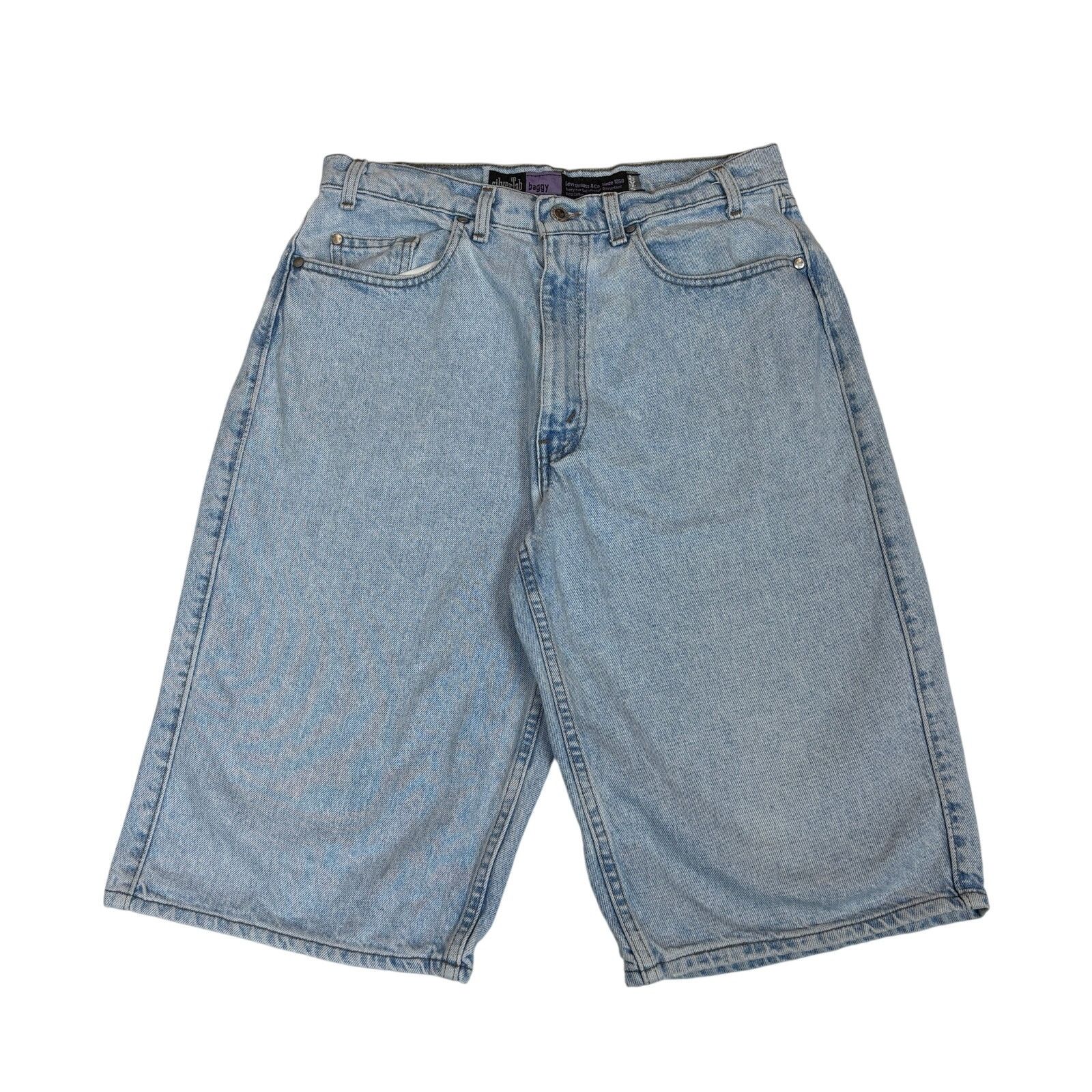 Levi's × Vintage Vintage 90s Levi's Silvertab Baggy Denim Shorts Jorts 33 Size US 33 - 1 Thumbnail