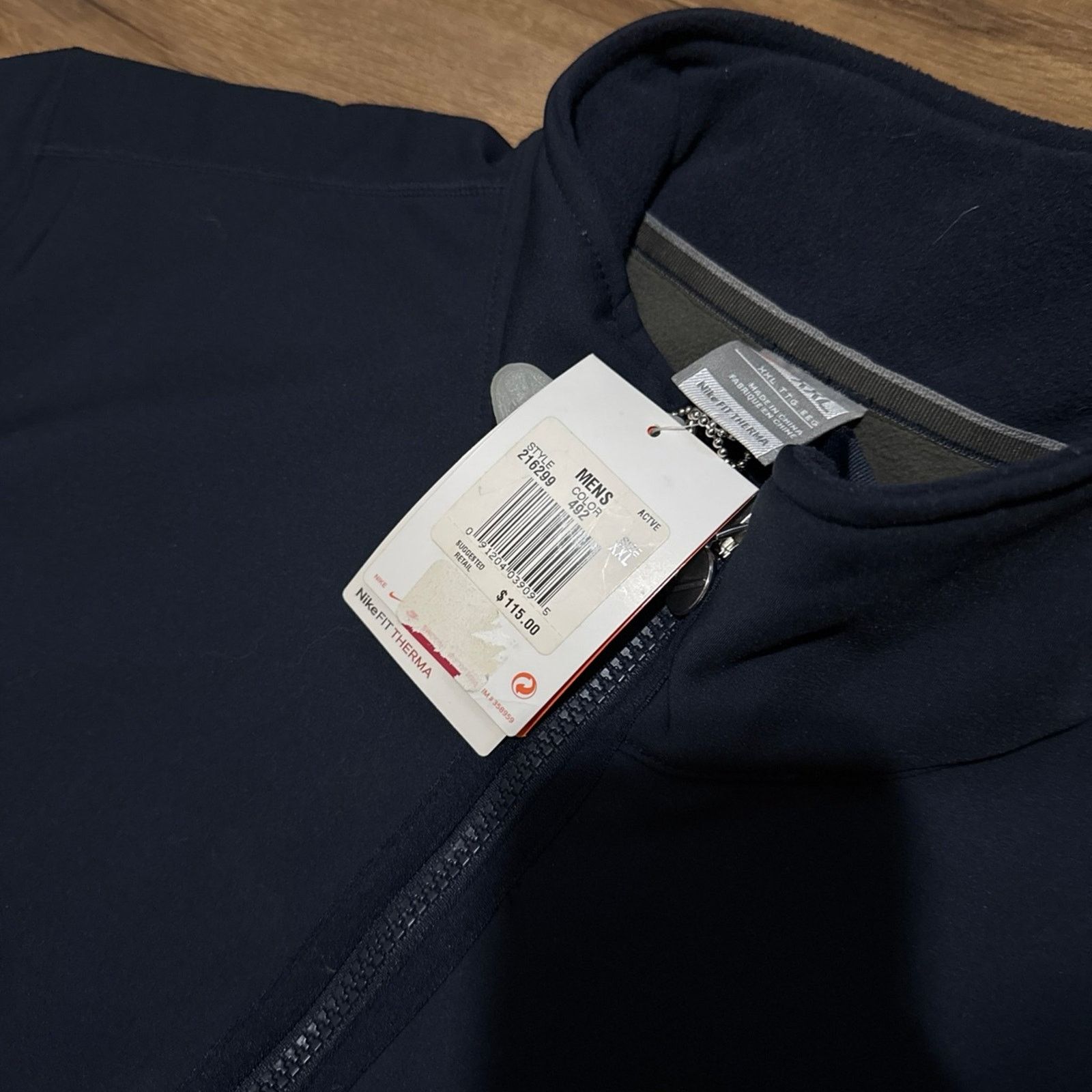 Nike 2007 Nike Fit Therma Zip Up Jacket Size US XXL / EU 58 / 5 - 6 Thumbnail