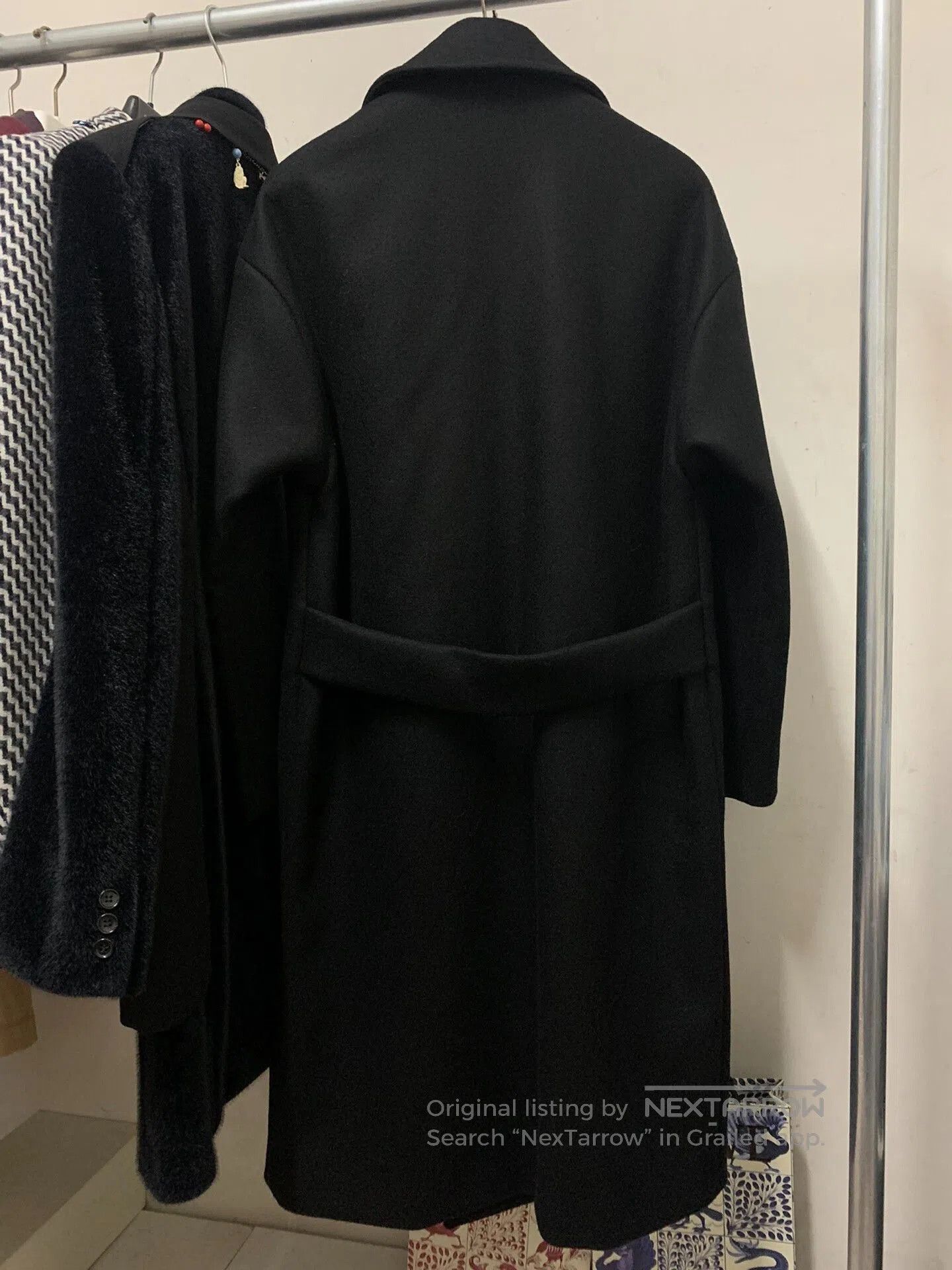 Yves Saint Laurent Saint Laurent Double-Breasted Wool Trench Coat. Size XXS / US 00 / IT 34 - 3 Thumbnail