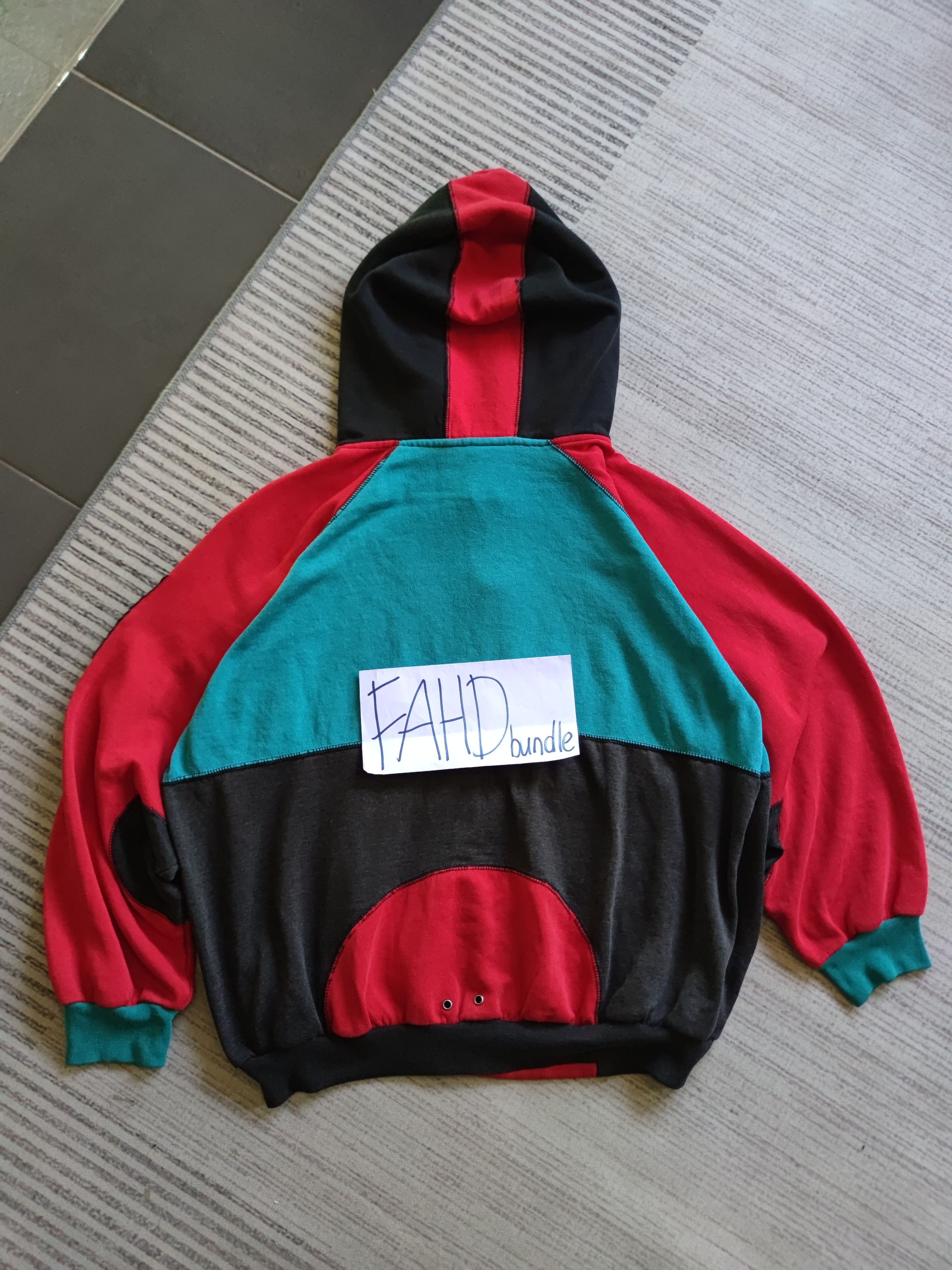 Adidas Vintage Multicolour Adidas Half Zipper Hoodie Size US L / EU 52-54 / 3 - 3 Thumbnail