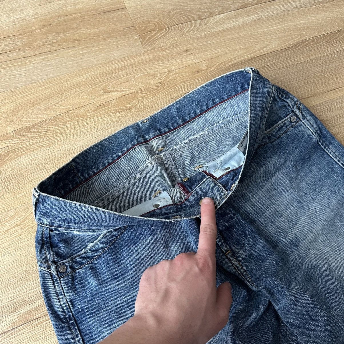 Big Star Big Star BowBack distressed denim pants ifsixwasnine y2k Size US 32 / EU 48 - 7 Thumbnail