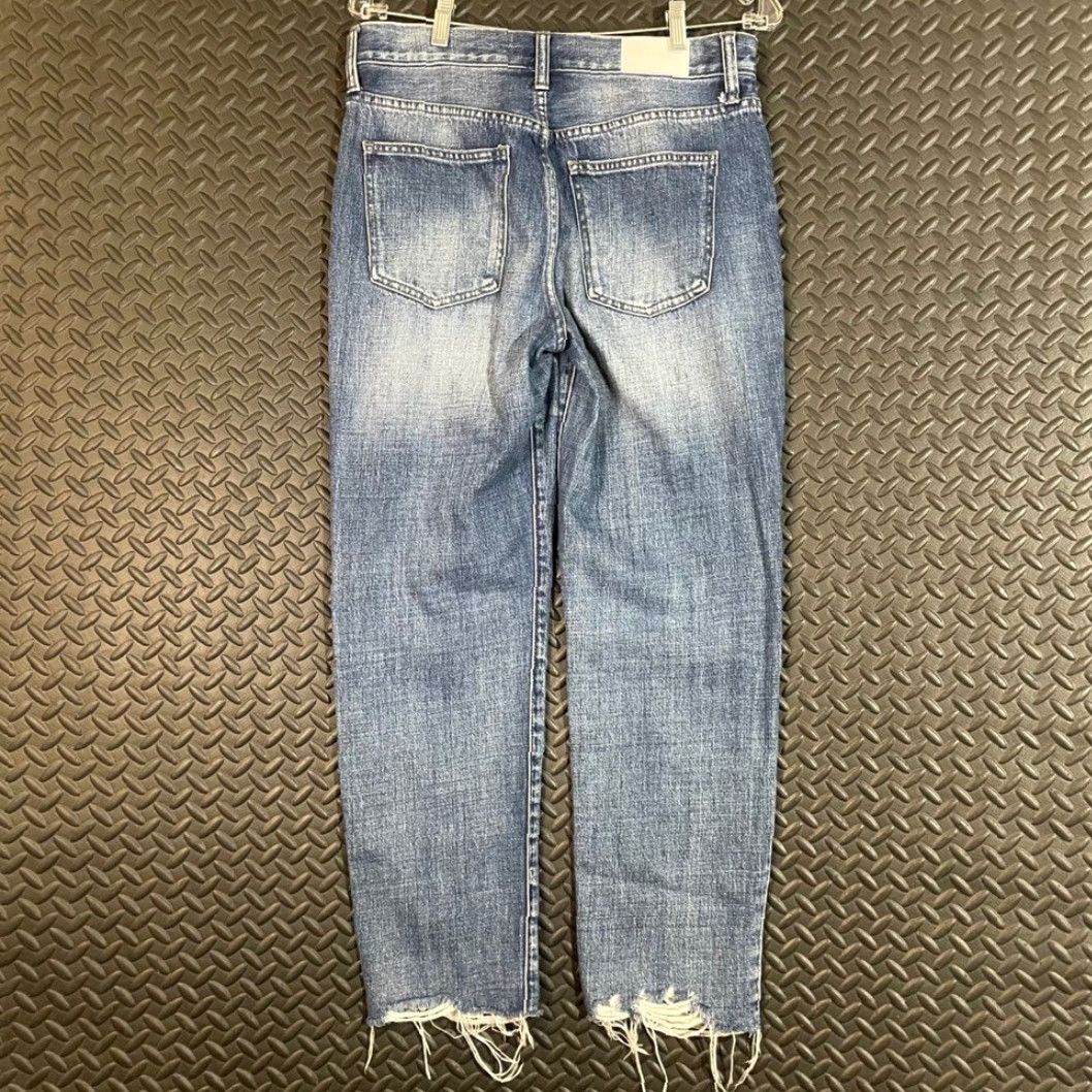 Pistola PISTOLA Distressed Jeans High Rise Ripped Frayed Hem Denim Blue Women’s Size 28 Ankle Jeans Womens Blue 28 Size 28" / US 6 / IT 42 - 2 Thumbnail