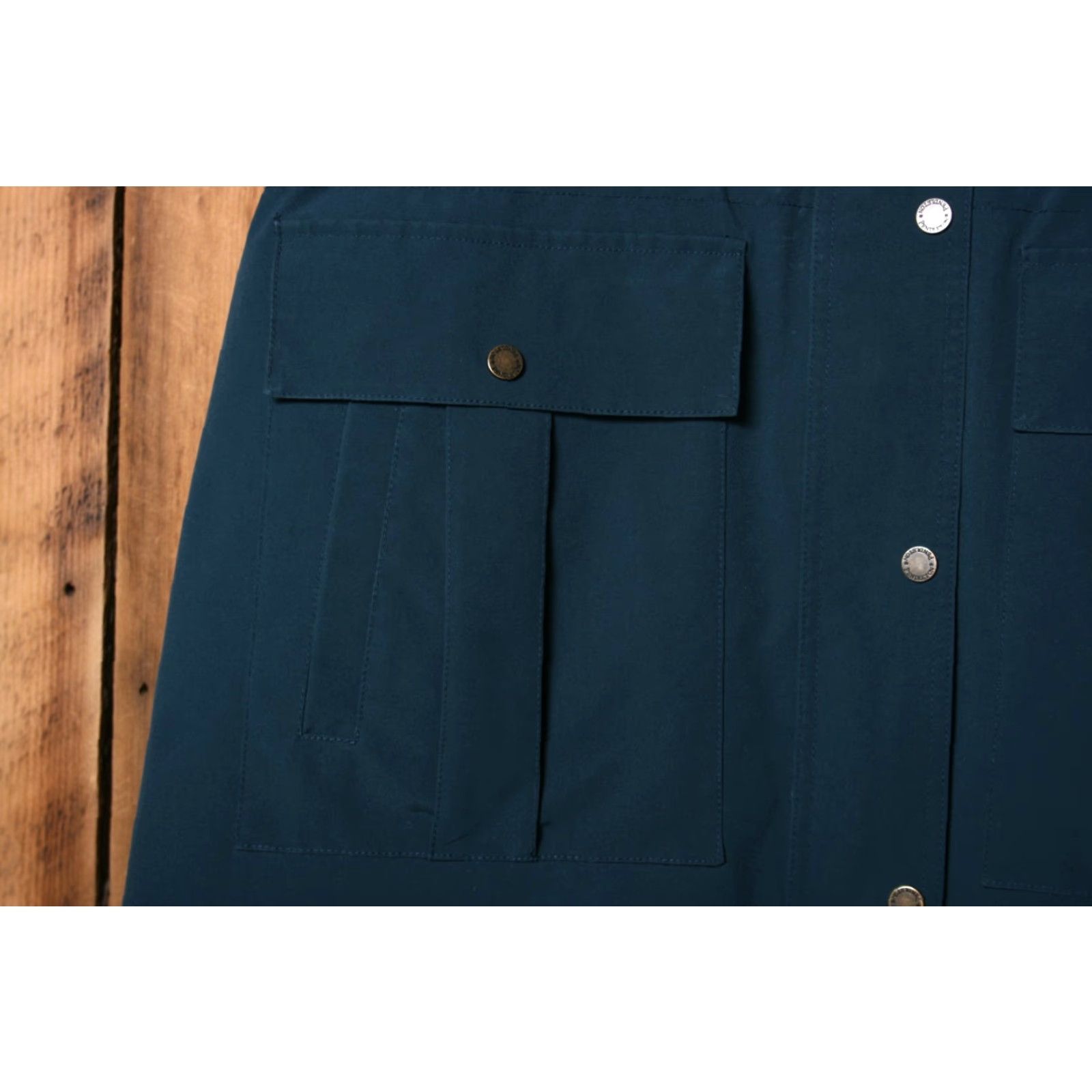 Pendleton VINTAGE Pendleton Bridgeport Moroccan Blue Water Resistant Hooded Jacket Women's L Blue Parka Hooded Water Resistant Jacket Size L / US 10 / IT 46 - 7 Thumbnail