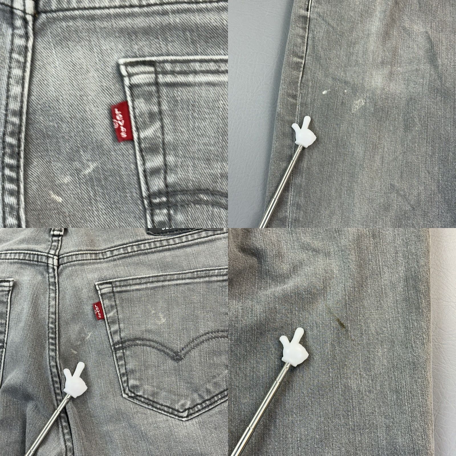 Levi's Levi's 511 Jeans Mens 34x30 Gray Denim Slim Fit Stretch Skate Casual Jeans Size US 34 / EU 50 - 9 Thumbnail