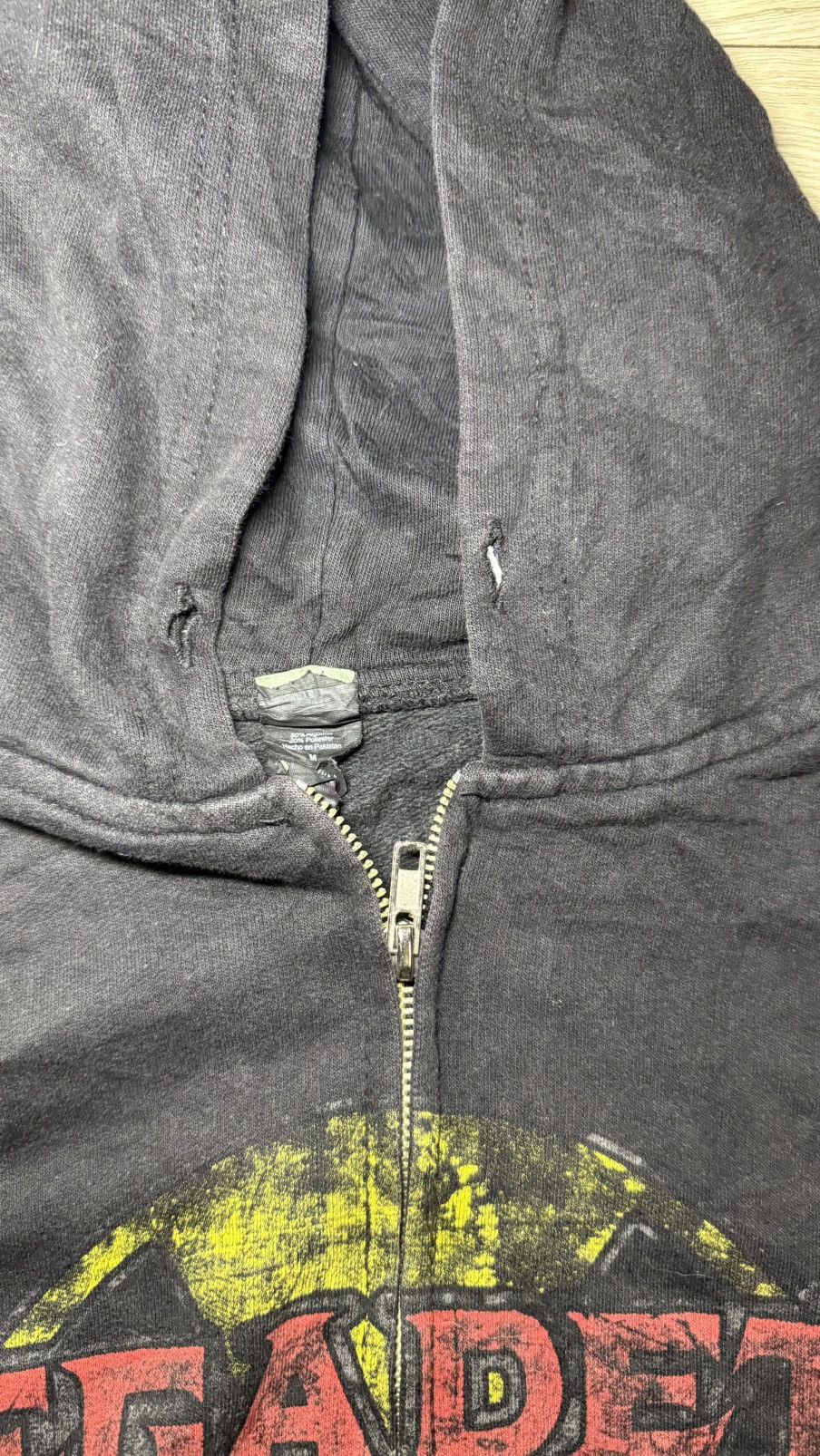 Tultex Vintage Megadeath Sun Faded Radioactive Zip Up Hoodie Size US M / EU 48-50 / 2 - 5 Thumbnail