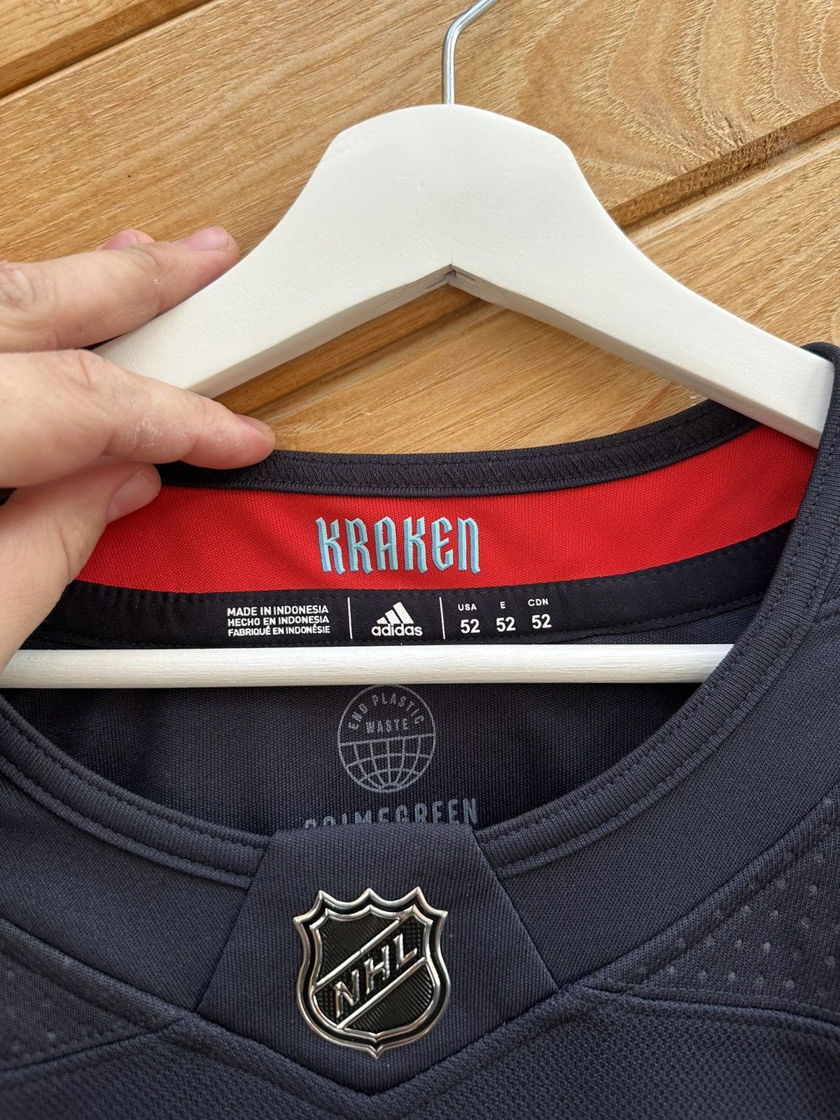 NHL Jersey Adidas NHL Kraken BOOKTOK 1 Size US L / EU 52-54 / 3 - 11 Thumbnail