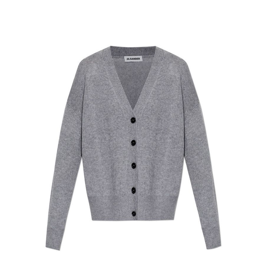 Jil Sander JIL SANDER Oversized Cashmere Cardigan Grey Pullover New & A Size S / US 4 / IT 40 - 1 Preview