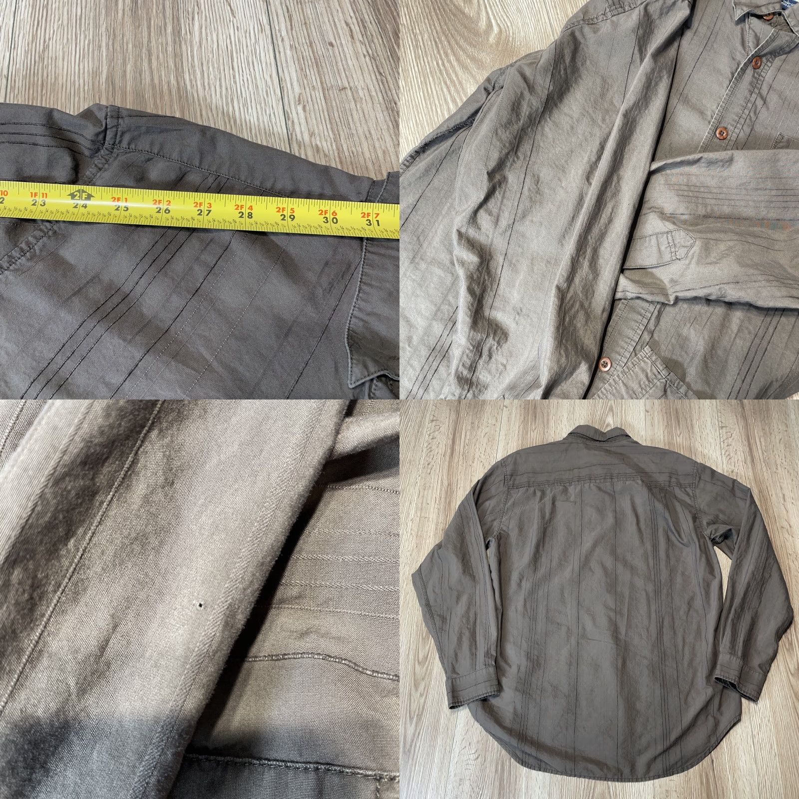 Tommy Bahama TOMMY BAHAMA Long Sleeve Button-Up Shirt Large Brown Mens Size US L / EU 52-54 / 3 - 8 Thumbnail