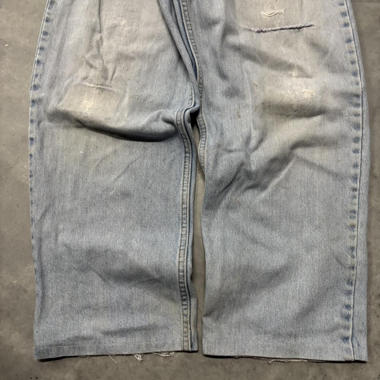 Levi's × Vintage Crazy Vintage Y2K/2000s Faded Light Wash Levi’s Distressed Denim Jeans! Size US 31 - 6 Thumbnail