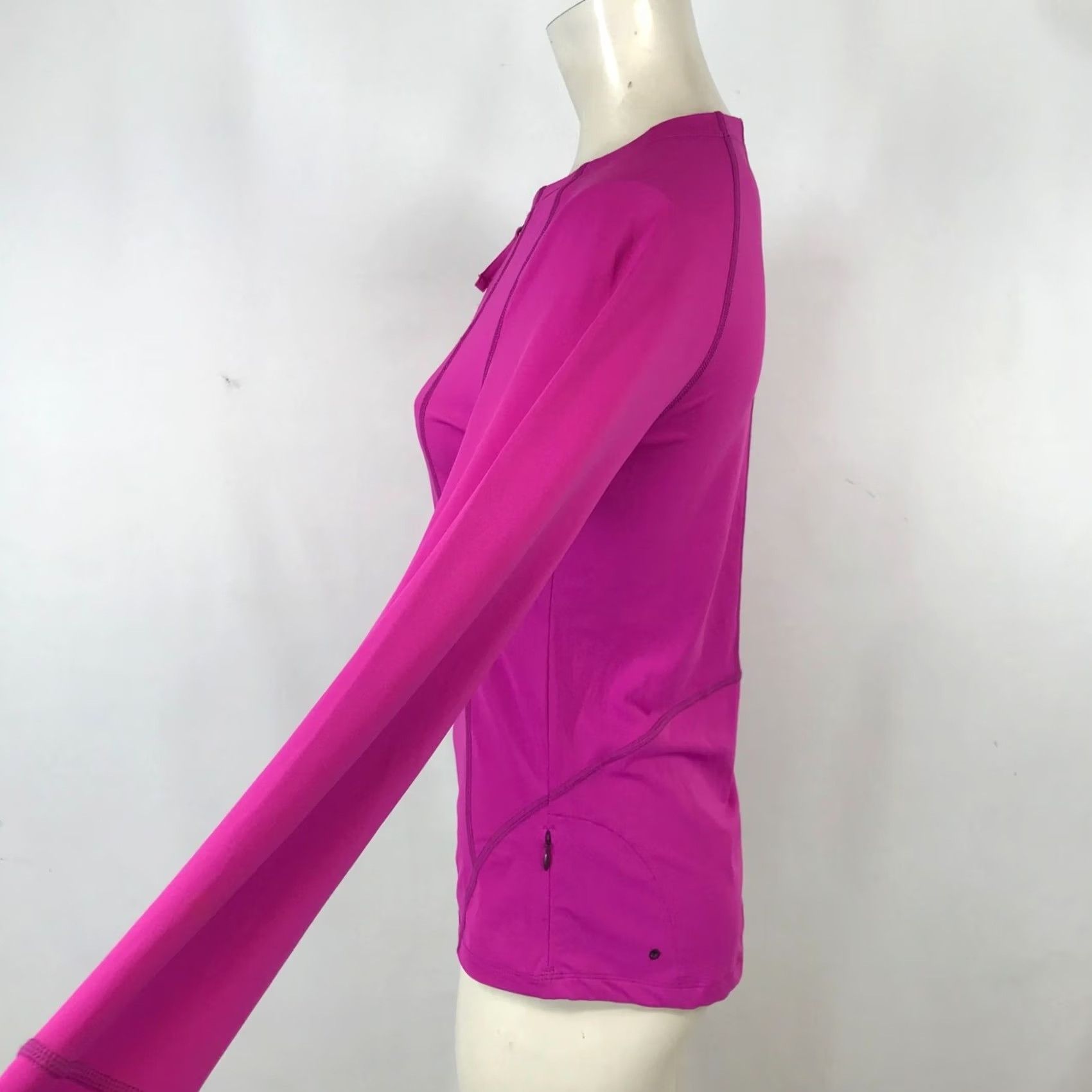 Vintage TITLE NINE WOMEN'S XS PURPLE PINK LONG SLEEVE 1/2 ZIP ACTIVEWEAR SHIRT Size XS / US 0-2 / IT 36-38 - 4 Thumbnail