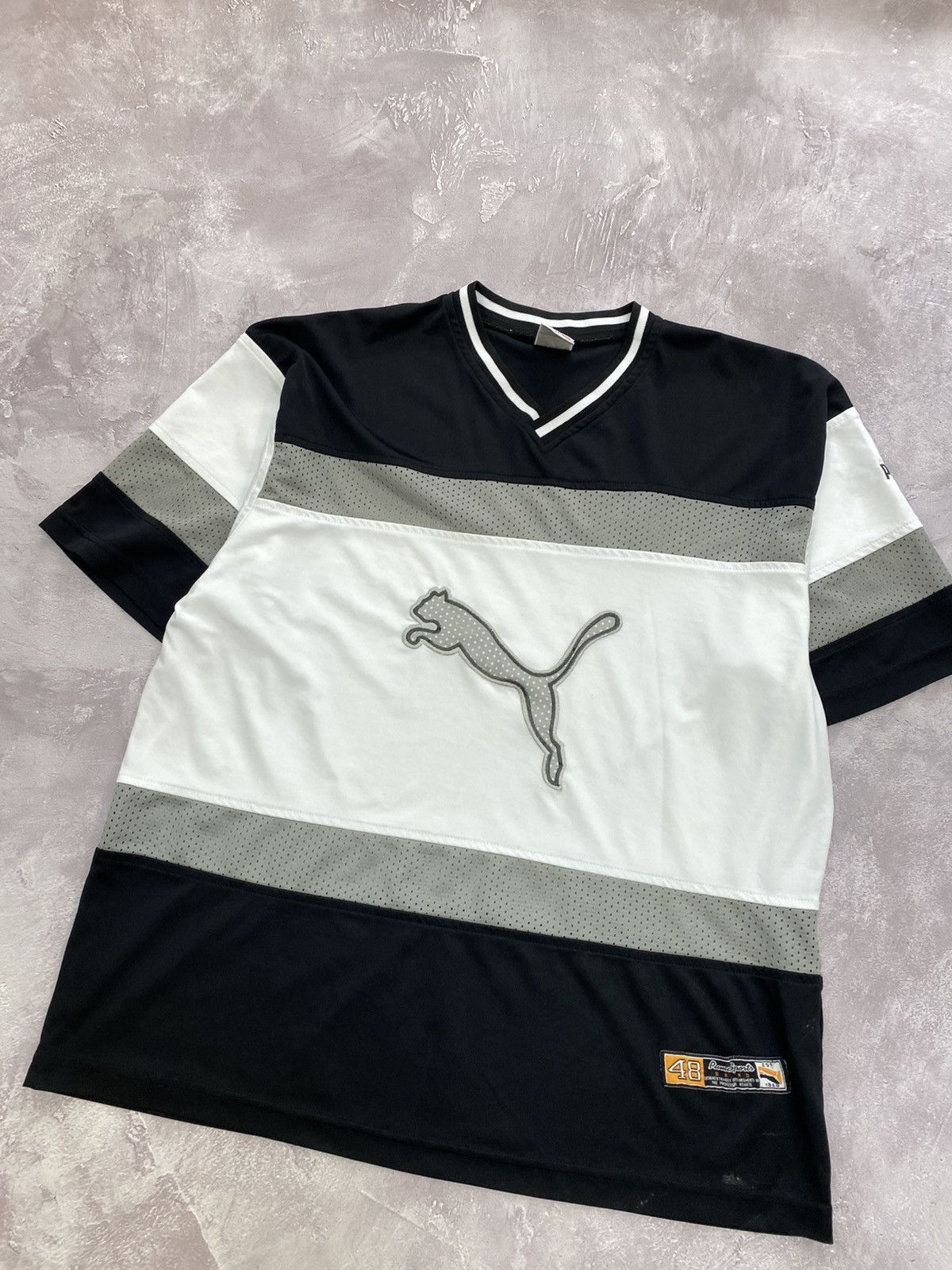 Puma Vintage Puma Big Logo Rap Jersey Tee Size US XL / EU 56 / 4 - 2 Thumbnail