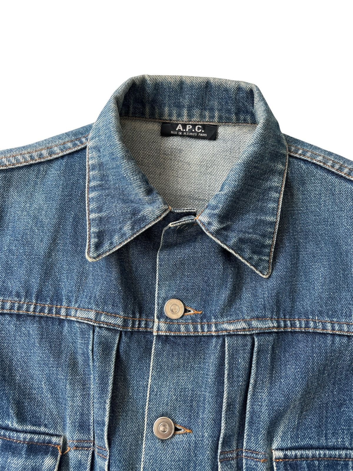 A.P.C. Selvedge Type 2 Trucker Denim Jacket Size US S / EU 44-46 / 1 - 6 Thumbnail