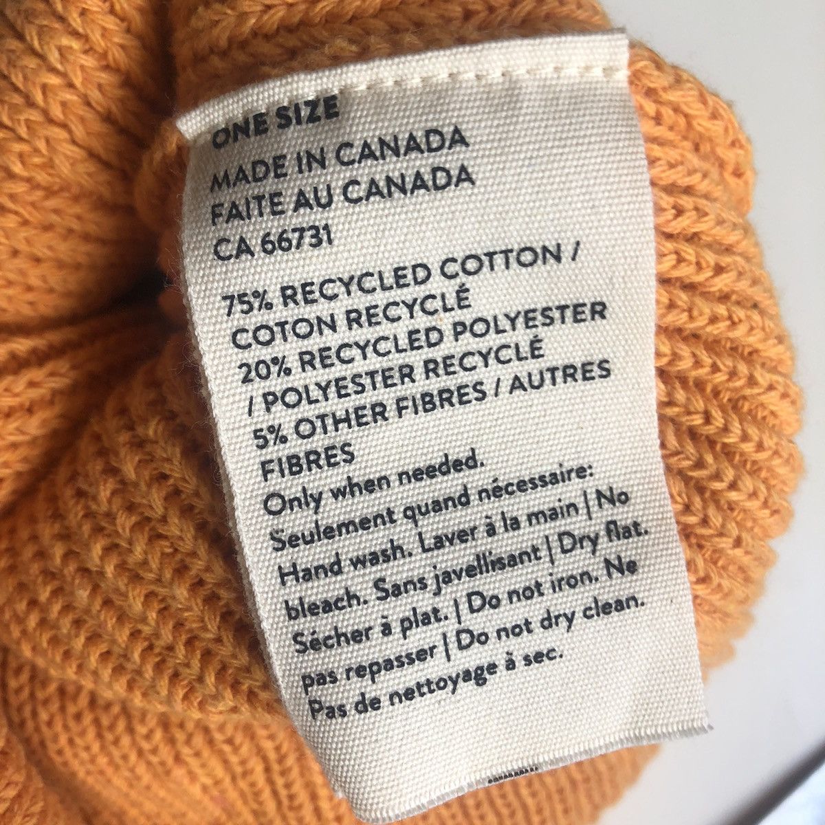 Other MERGE Eco Recycled Cotton Blend Beanie Size ONE SIZE - 4 Thumbnail