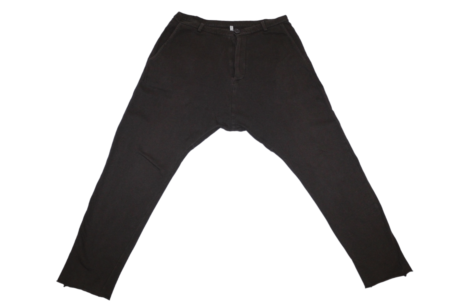 First Aid To The Injured First Aid To The Injured Drop Crotch Button-fly Raw Cut Pant Size US 34 / EU 50 - 4 Thumbnail