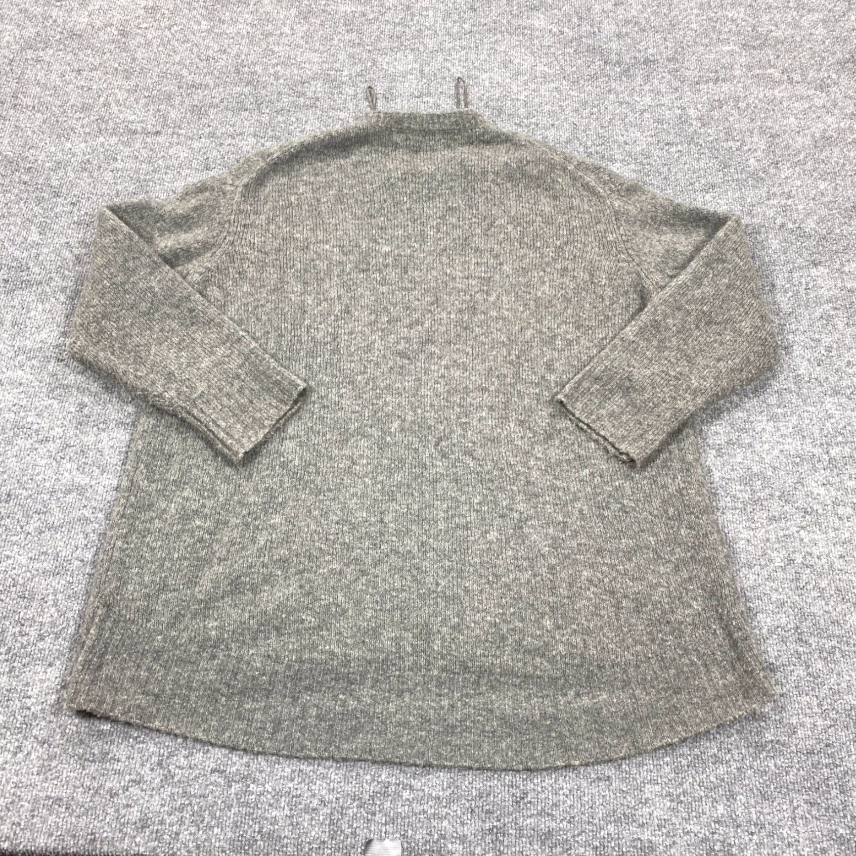 Zara Zara Knit Pullover Sweater Mens M Gray Wool Blend Relaxed Crew Neck Knit Solid Heathered Relaxed Fit Casual Mens Size US M / EU 48-50 / 2 - 5 Thumbnail
