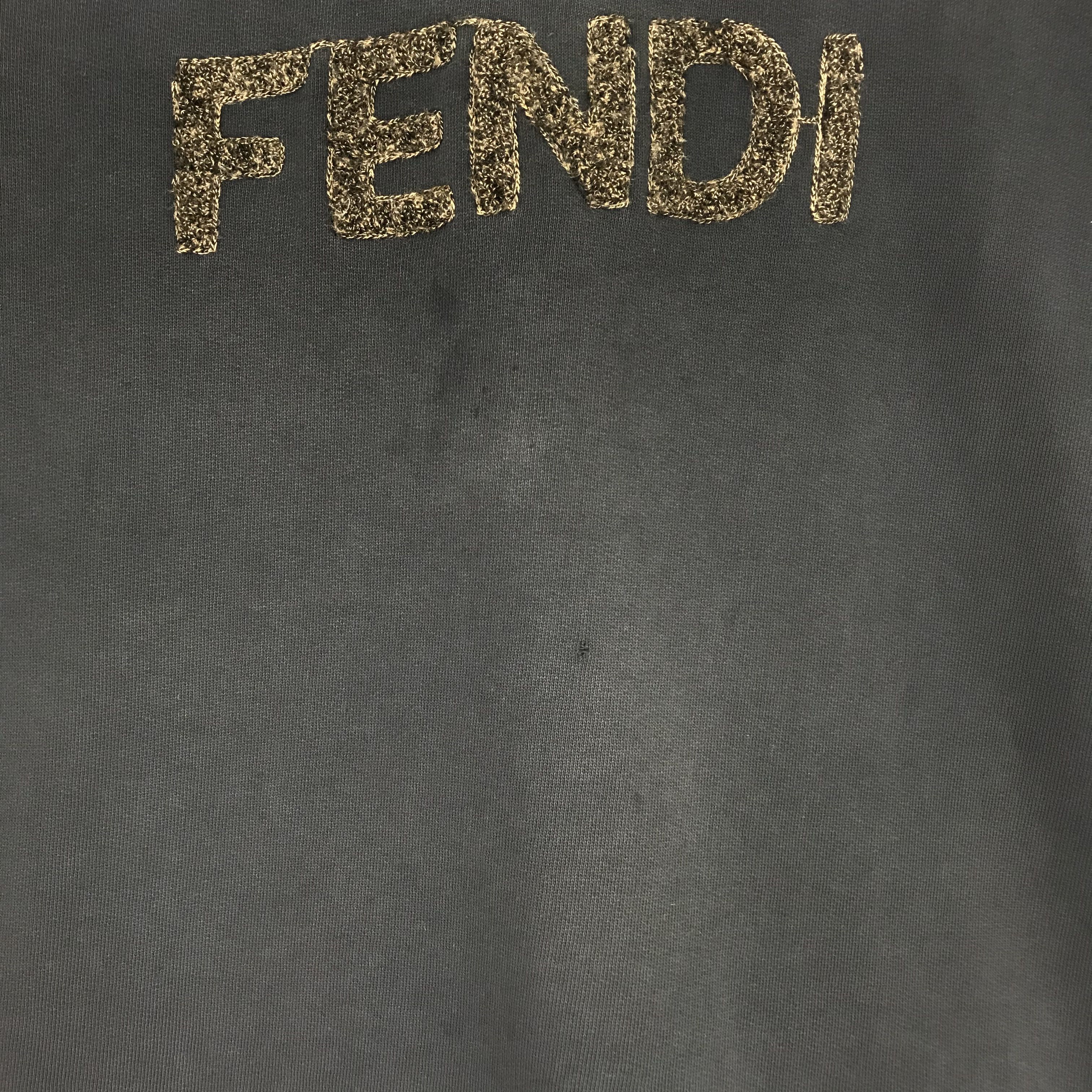 Fendi Vintage 90s Fendi Roma Italy Sweatshirt - 128 Size US M / EU 48-50 / 2 - 4 Thumbnail