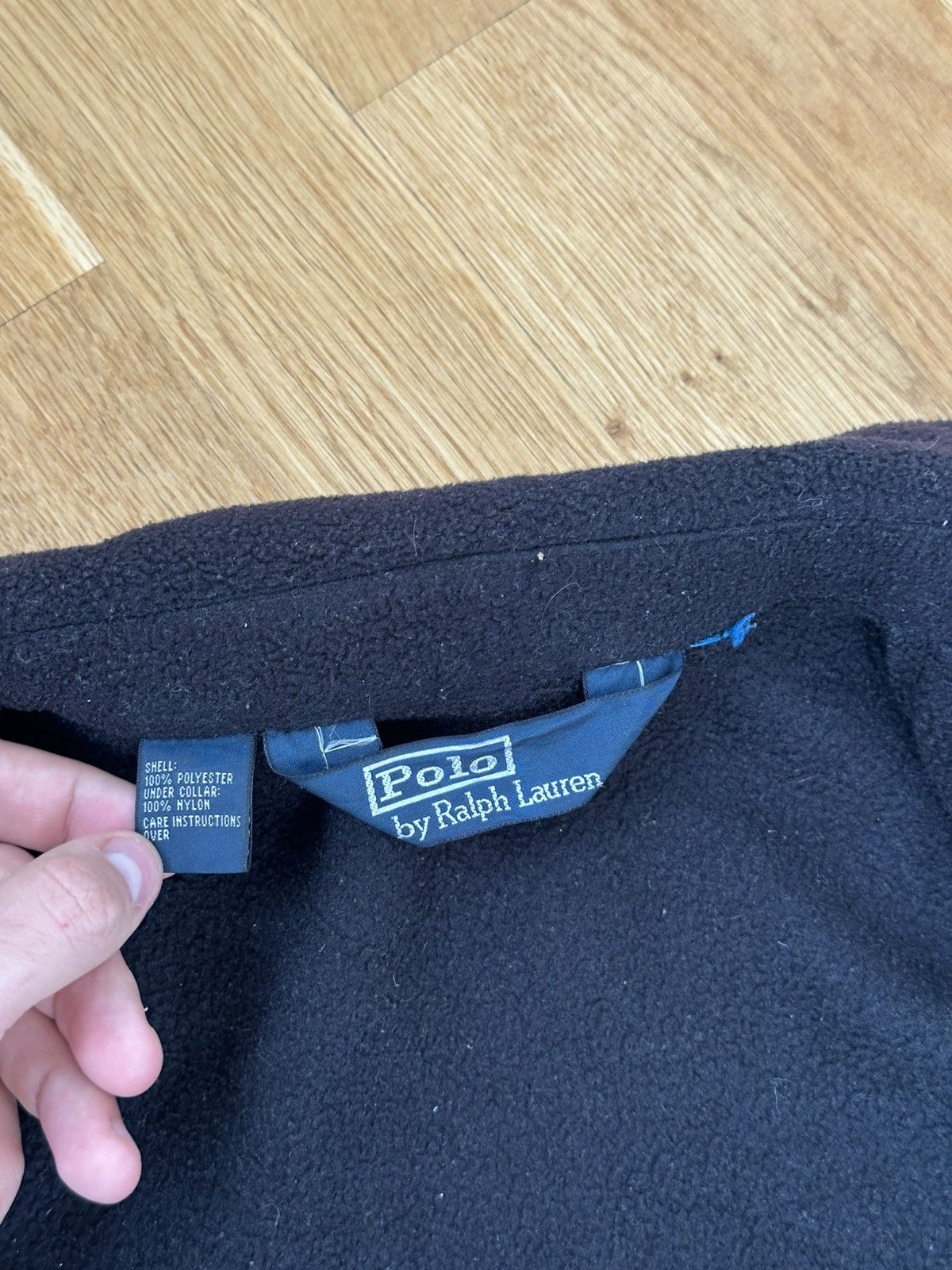 Polo Ralph Lauren Vintage Polo Ralph Lauren Zip Fleece Jacket Black Fir Logo Size US L / EU 52-54 / 3 - 10 Thumbnail