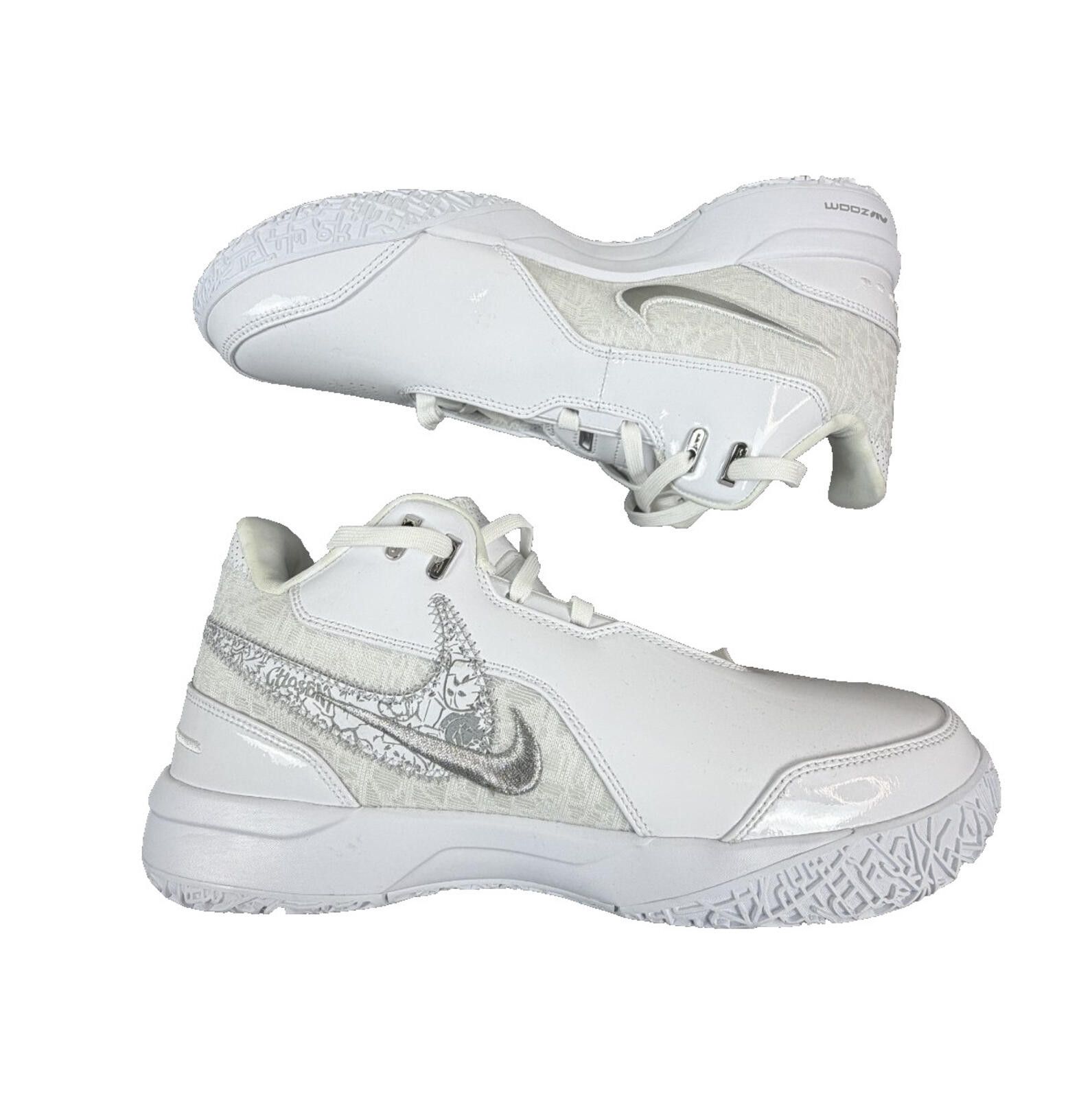 Nike Size 12 - Nike Zoom LeBron NXXT Gen AMPD White Silver Size US 12 / EU 45 - 1 Thumbnail
