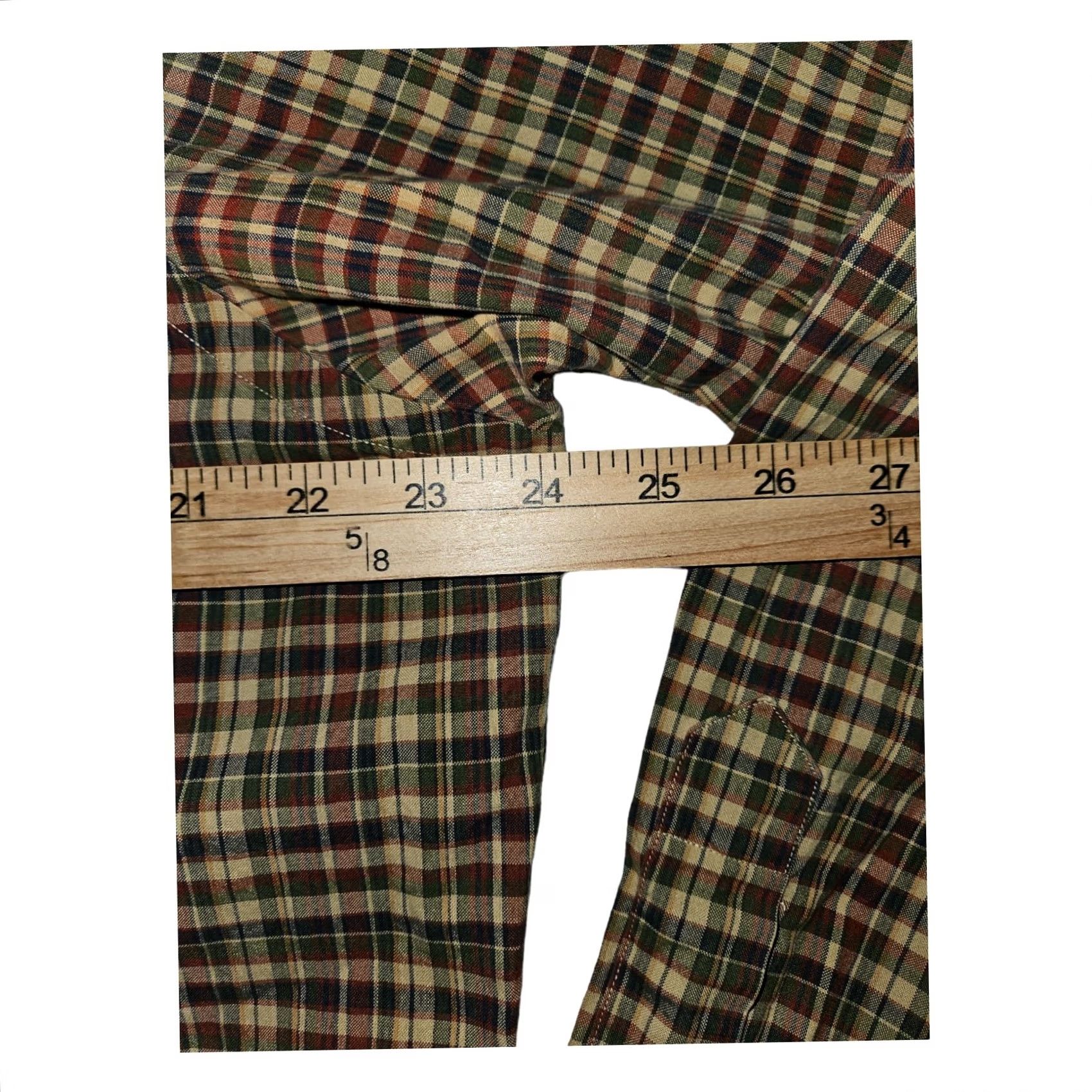 Ralph Lauren VINTAGE Ralph Lauren Button-Down Men's L Classic Plaid Green Embroidered Preppy Workwear Shirt Size US L / EU 52-54 / 3 - 3 Thumbnail