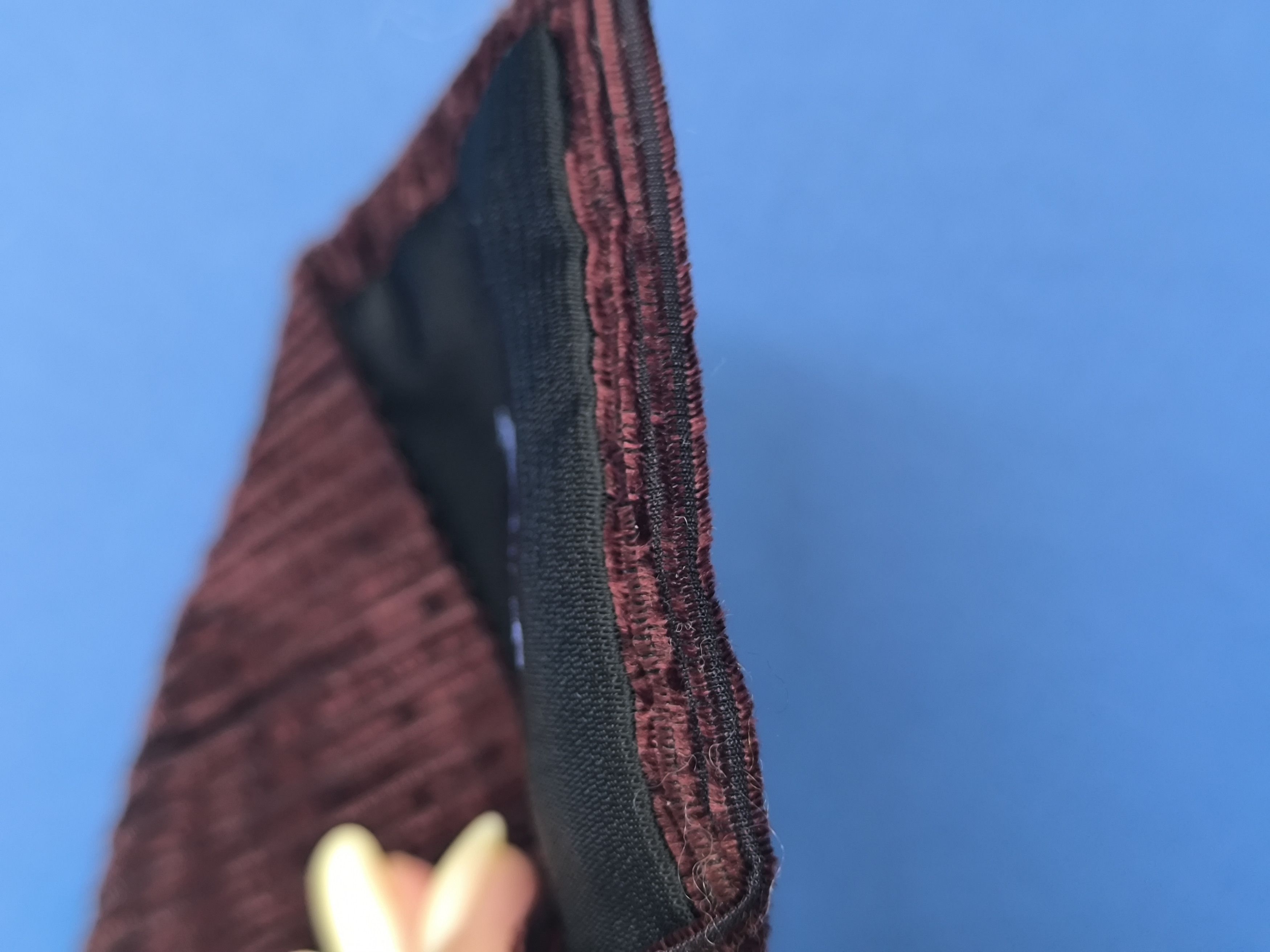 Dolce & Gabbana Dolce & Gabbana Brown Burgundy Ribbed Silk Cotton Men's Tie Size ONE SIZE - 13 Thumbnail