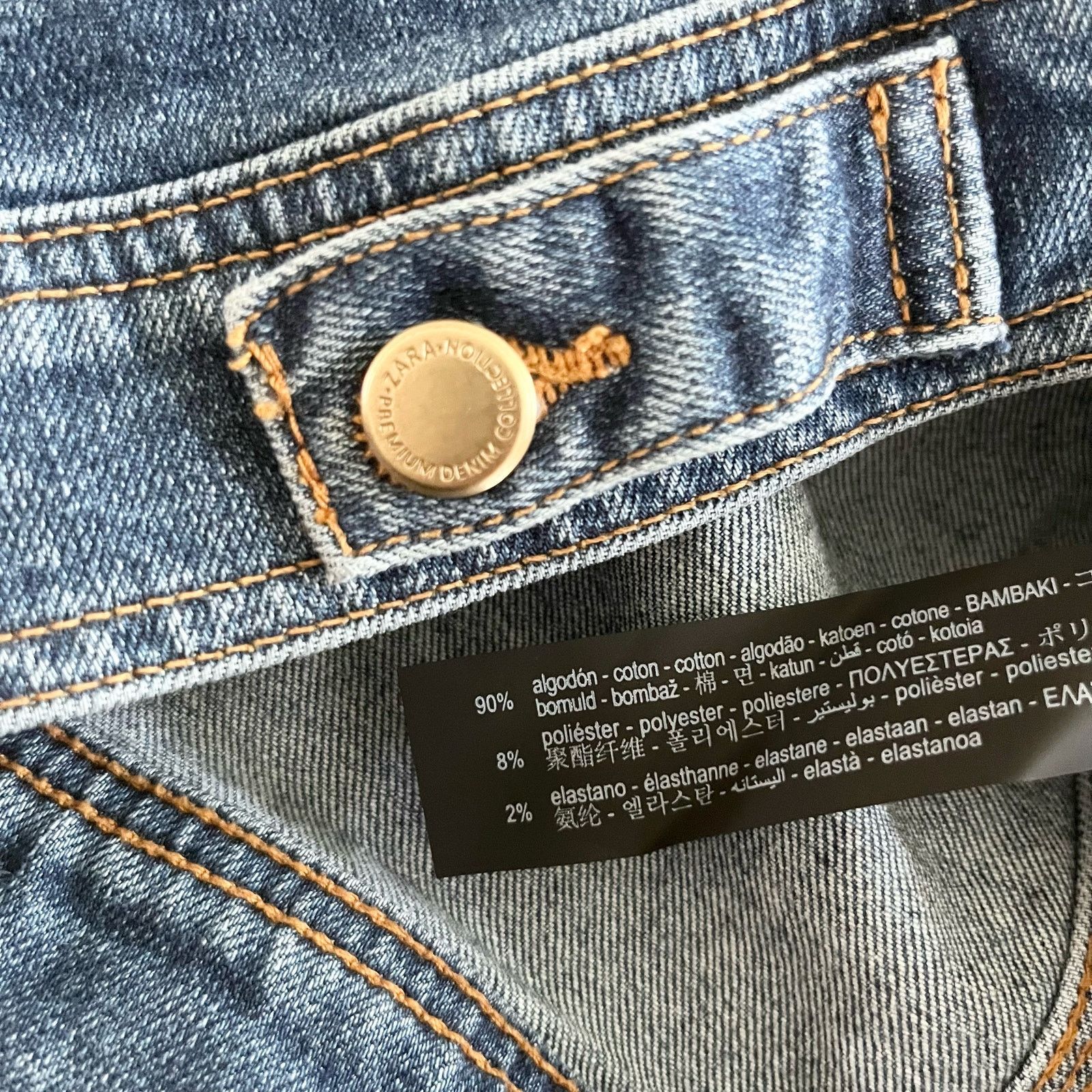 Zara Zara womens 70's Work Wear Capsule blue denim jean jacket Size M / US 6-8 / IT 42-44 - 11 Thumbnail