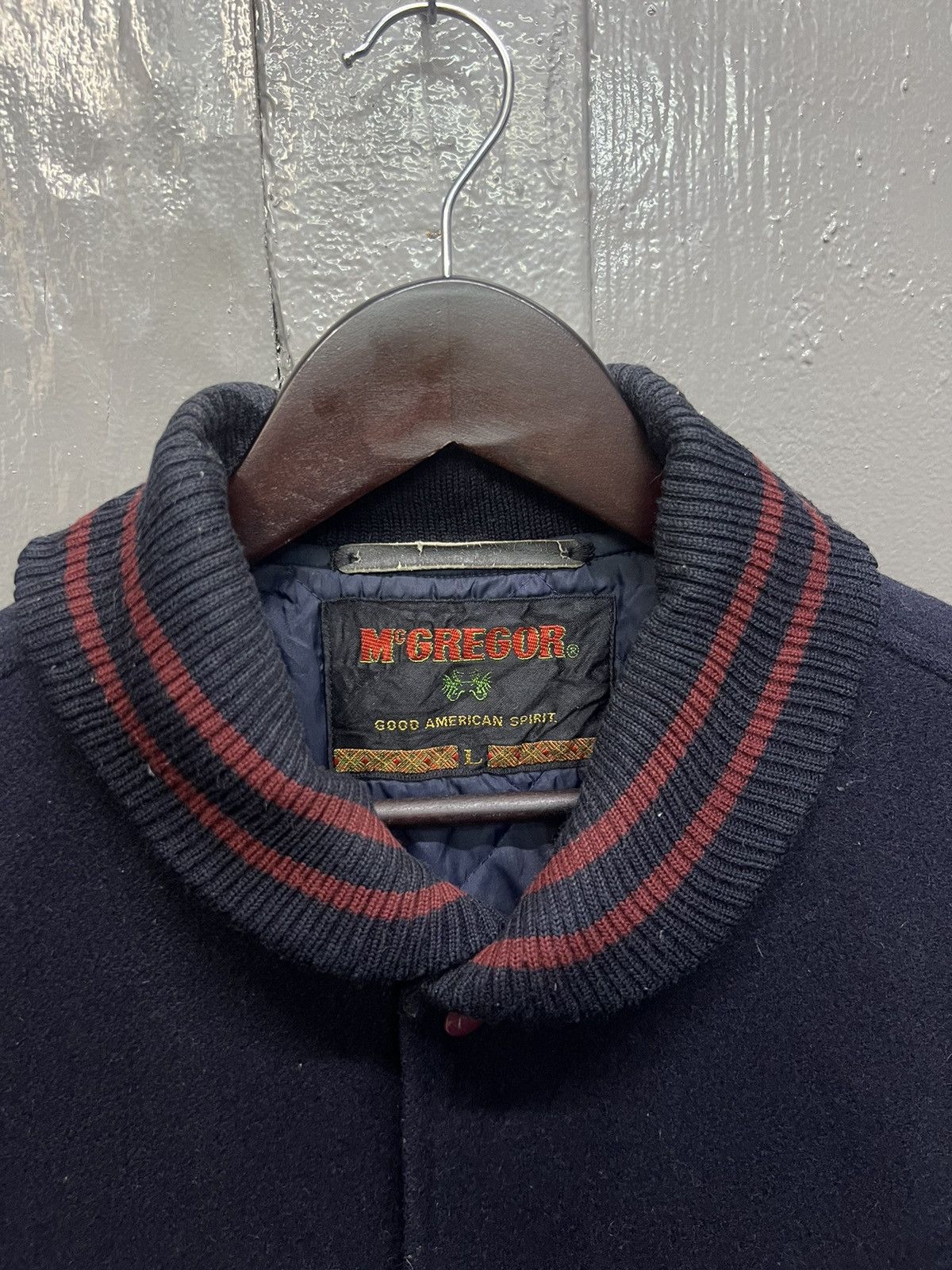 Vintage Vintage McGregor Wool Leather Varsity Jacket Size US L / EU 52-54 / 3 - 5 Thumbnail