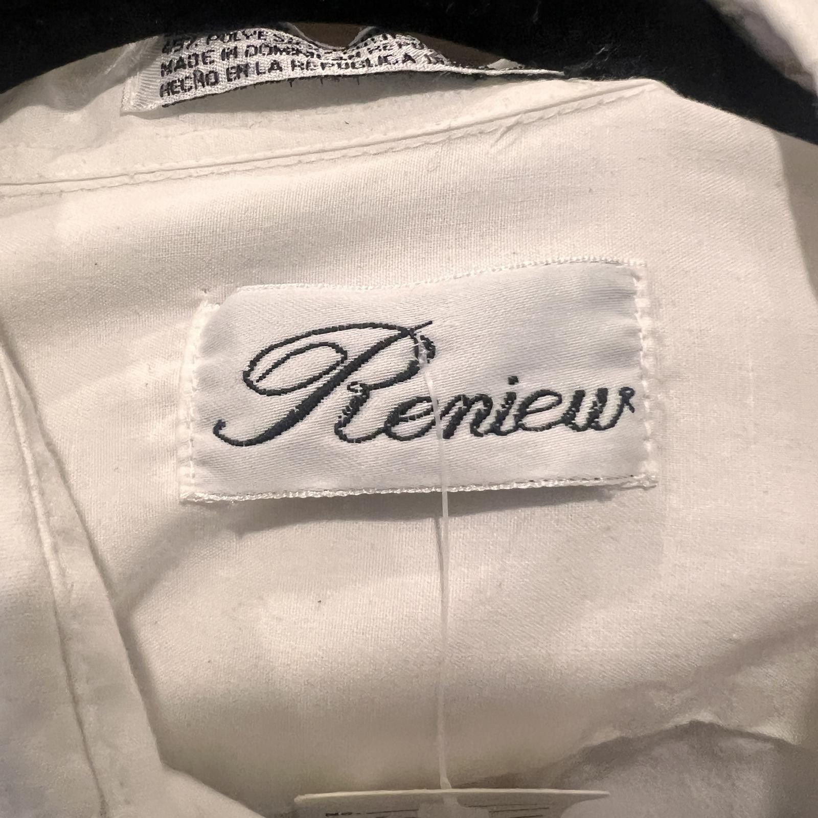 Review Reniew Woman’s White Dress Shirt, Long Sleeve Size XXL / US 16-18 / IT 52-54 - 3 Thumbnail