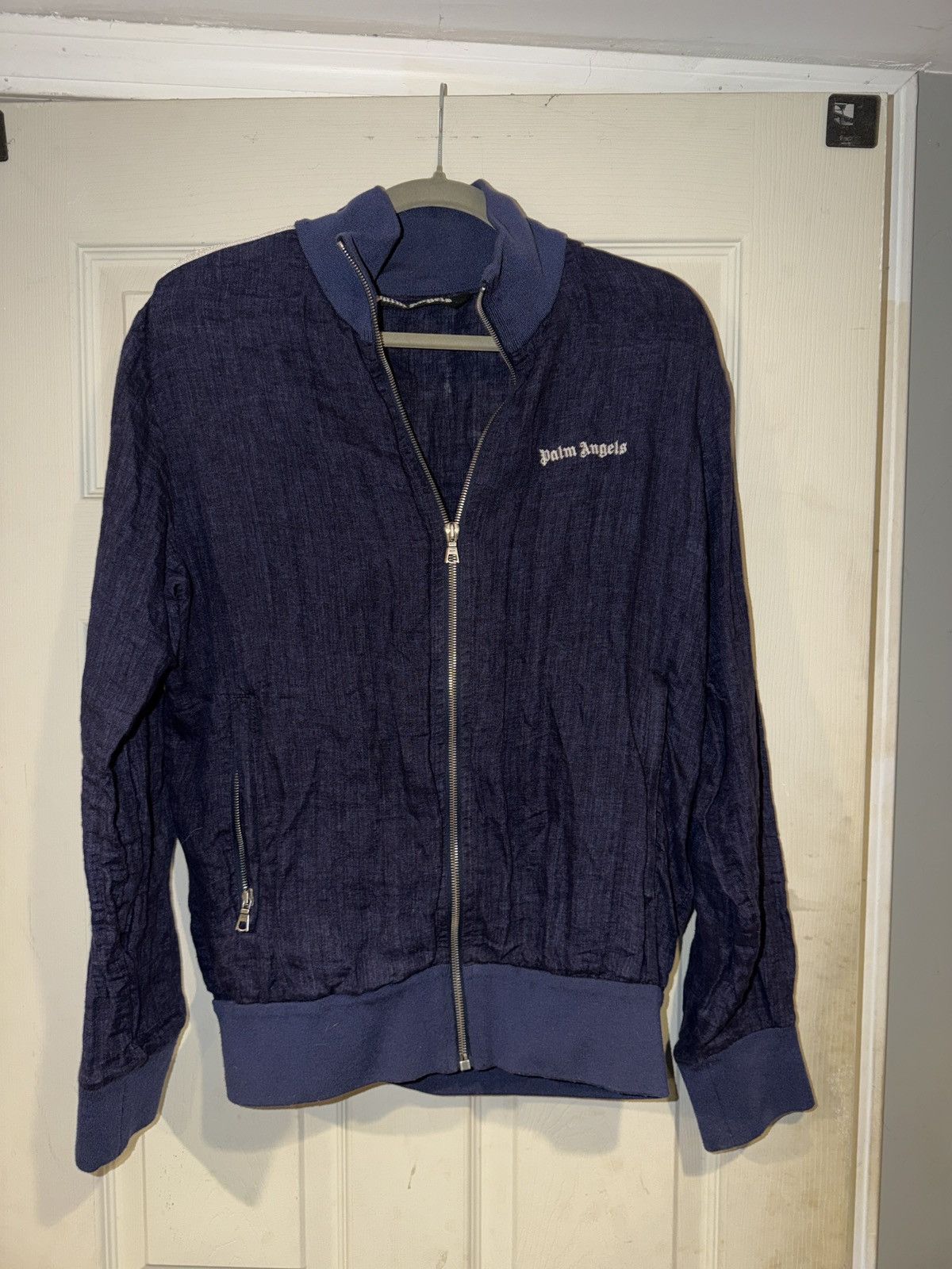 Palm Angels Palm Angels Linen Zip Jacket Size US L / EU 52-54 / 3 - 1 Thumbnail