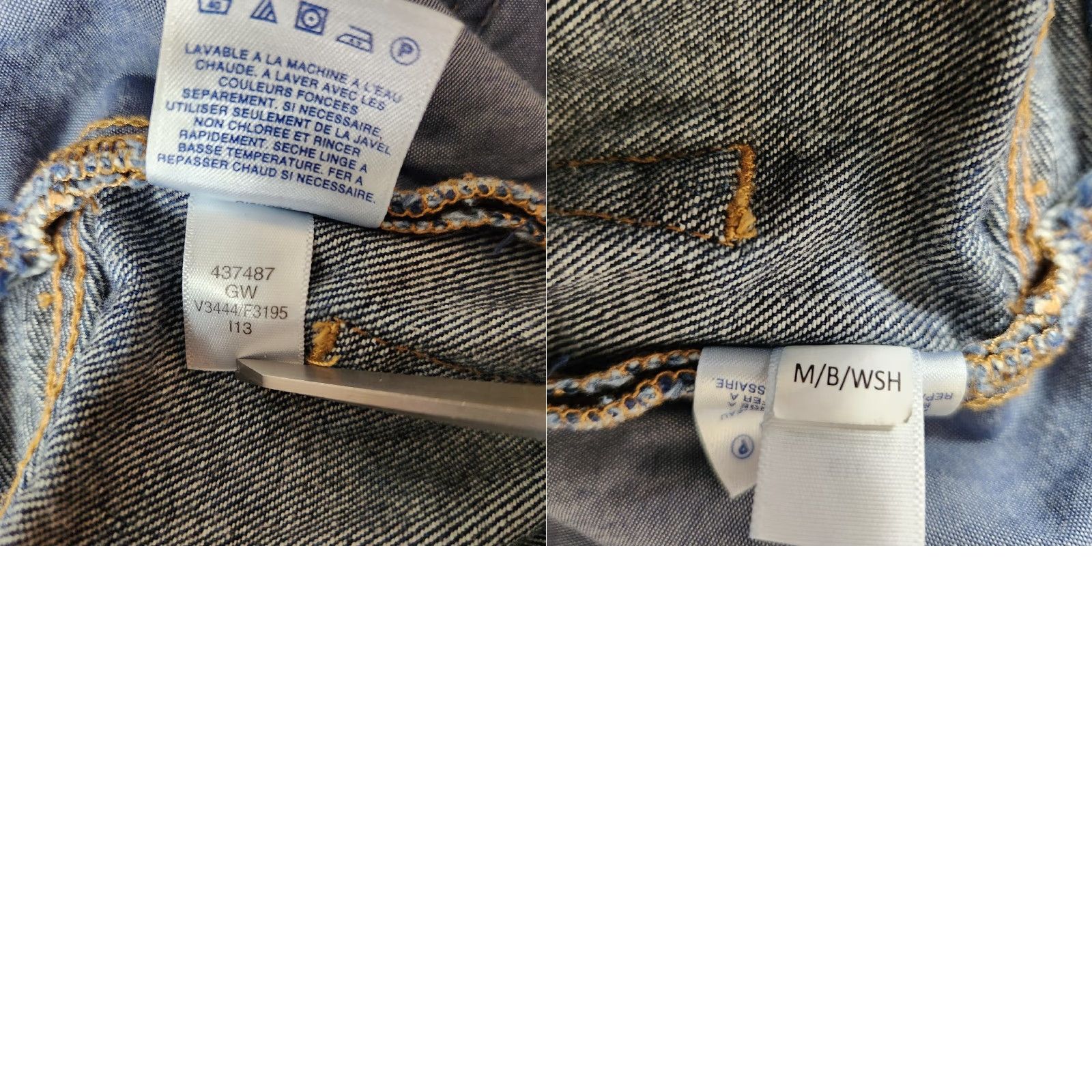 Lands' End Lands' End Jeans Mens Dark Wash Straight Fit 100% Cotton Size 37x30 Regular Inseam 30 Blue Denim Pants Size US 37 - 8 Thumbnail