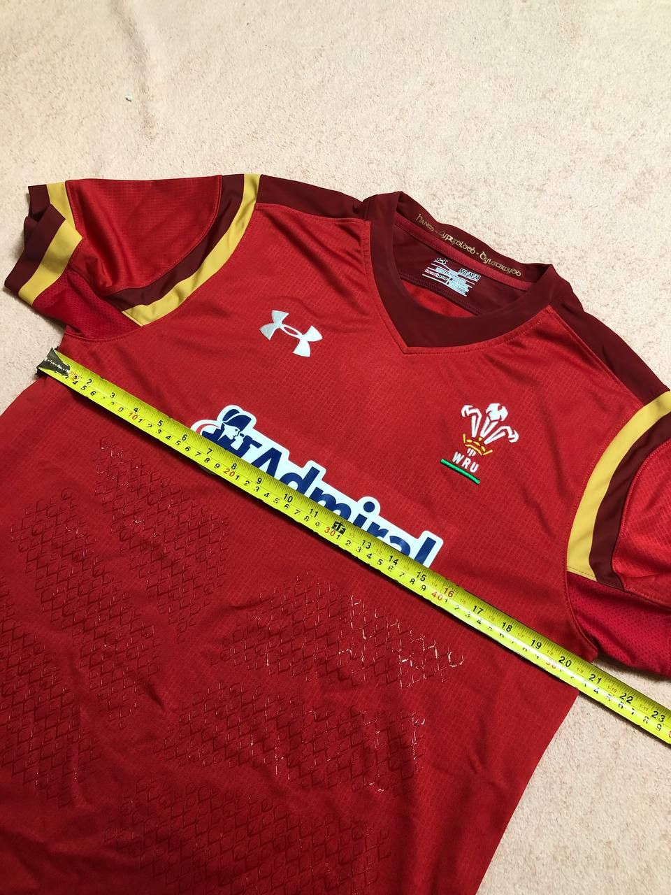 Under Armour WRU Wales National Rugby Under Armour Team Shirt Jersey Size US M / EU 48-50 / 2 - 11 Thumbnail