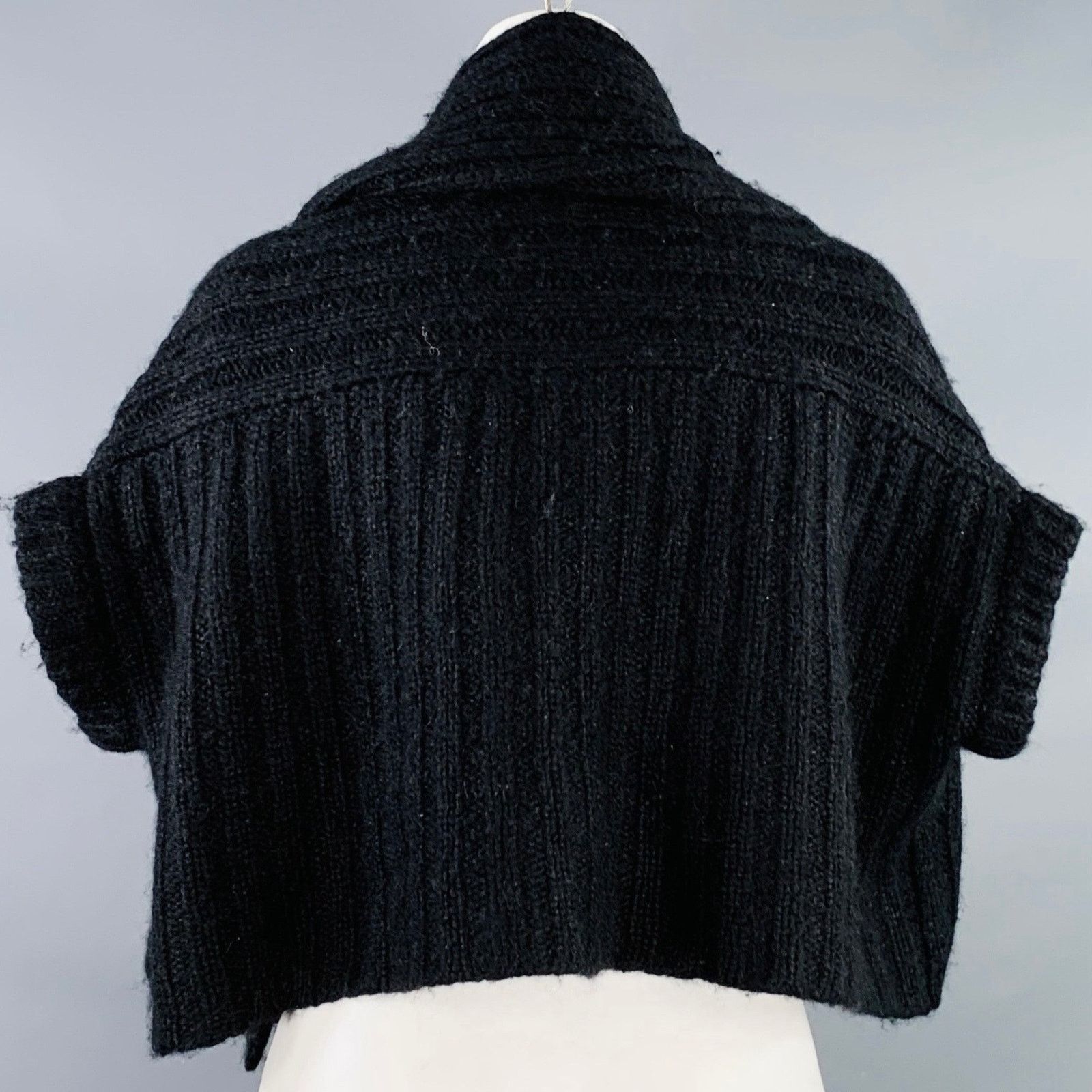 Other JARBO Black Knit Shawl Collar Open Front Shrug Cardigan Size ONE SIZE - 3 Thumbnail